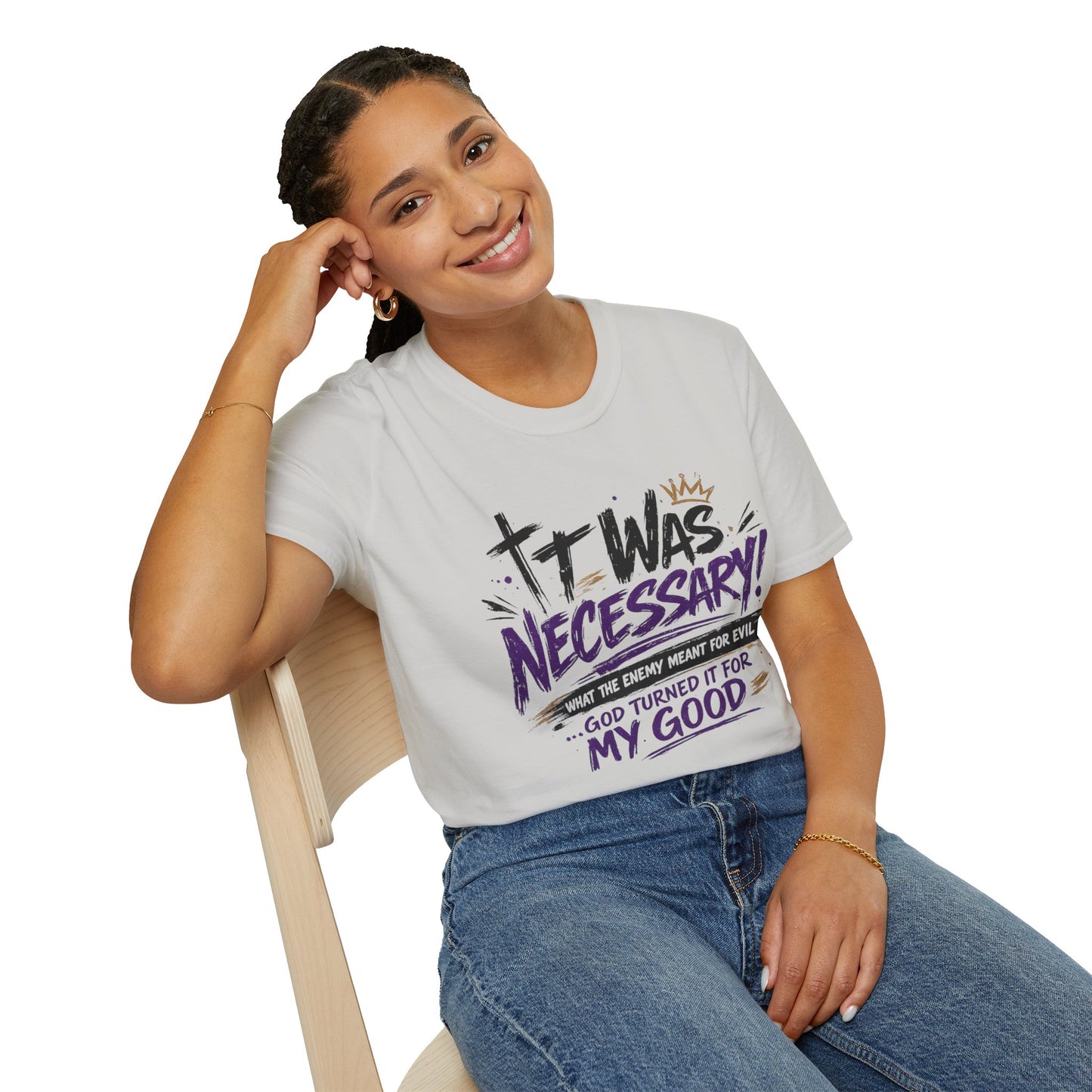 It Was Necessary T-Shirt — Faith & Bold Statement Christian Graphic Tee