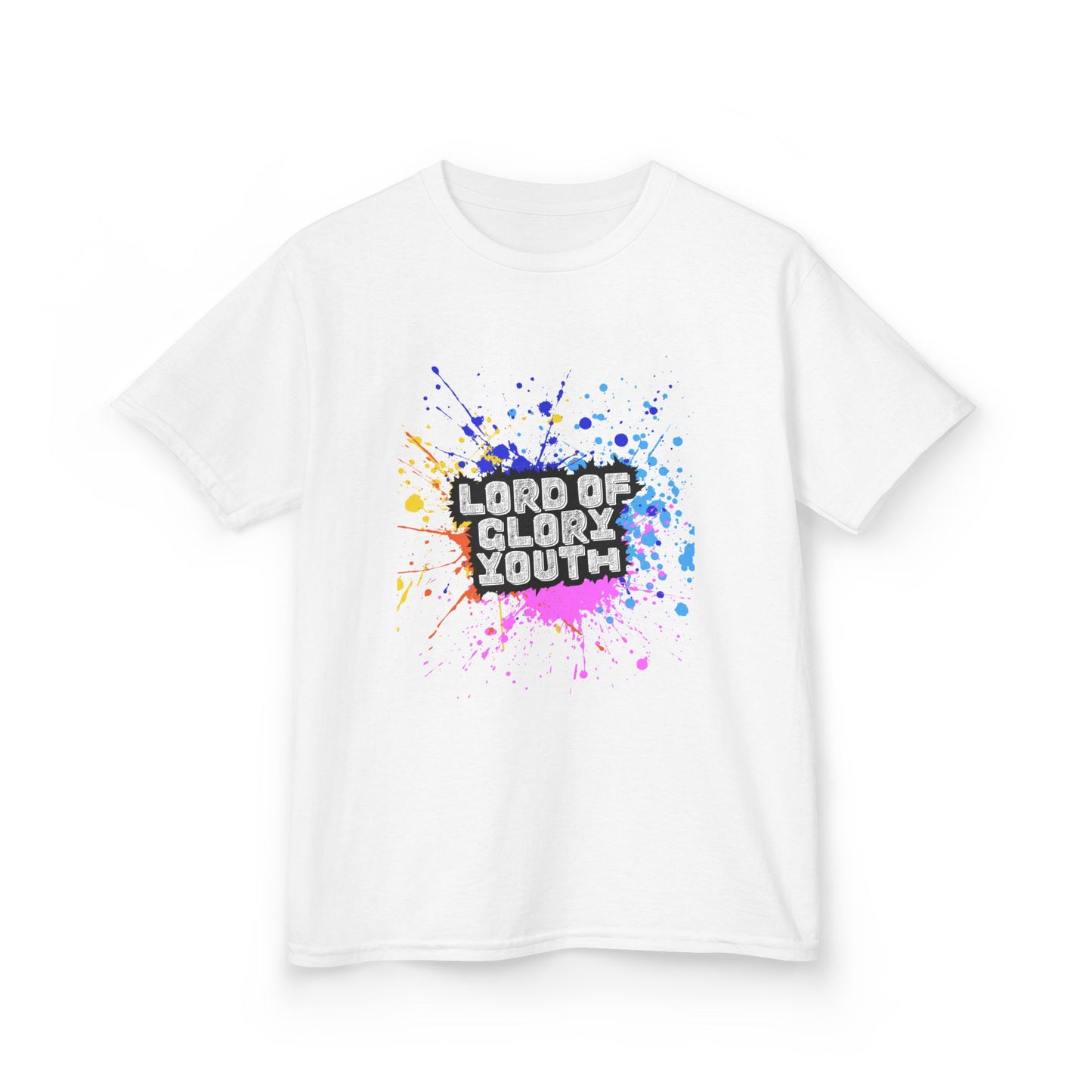 Lord of Glory Youth Design, Vibrant Kids Tee, Colorful Youth T-Shirt, Fun Play Shirt, Perfect for Birthdays, Church Events, and Casual Wear,