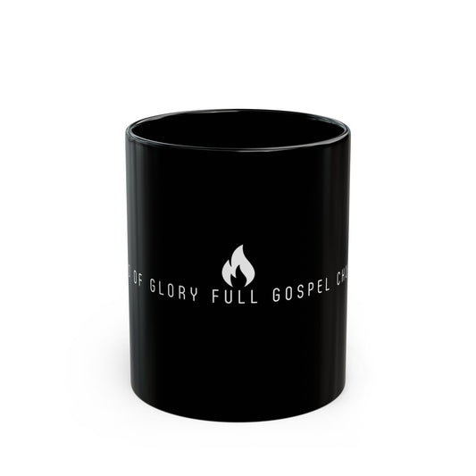 LOG Sleek Black Mug with Inspirational Design | Perfect for Coffee Lovers, Gifts, Church Events, Daily Motivation, and Home Decor