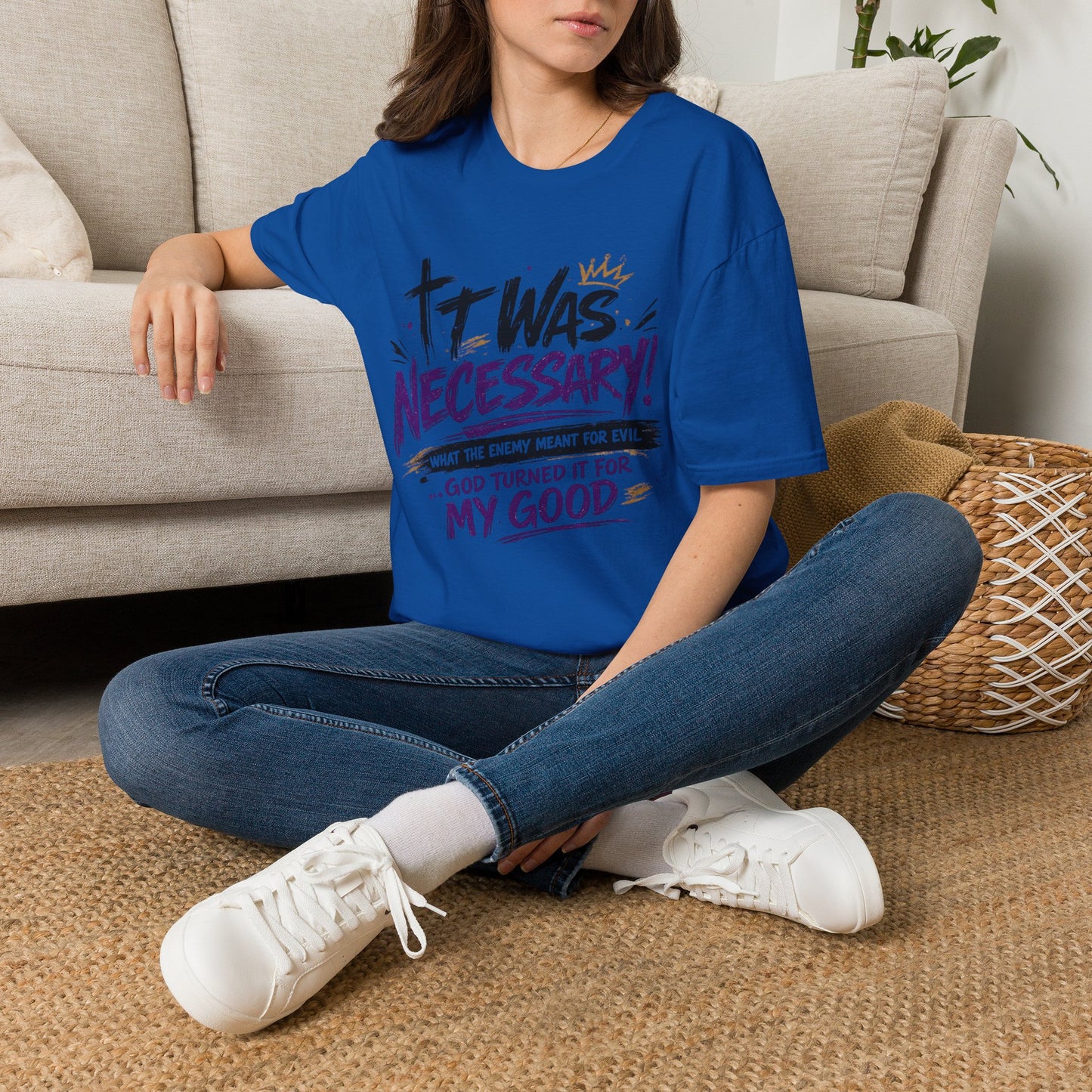It Was Necessary T-Shirt — Faith & Bold Statement Christian Graphic Tee
