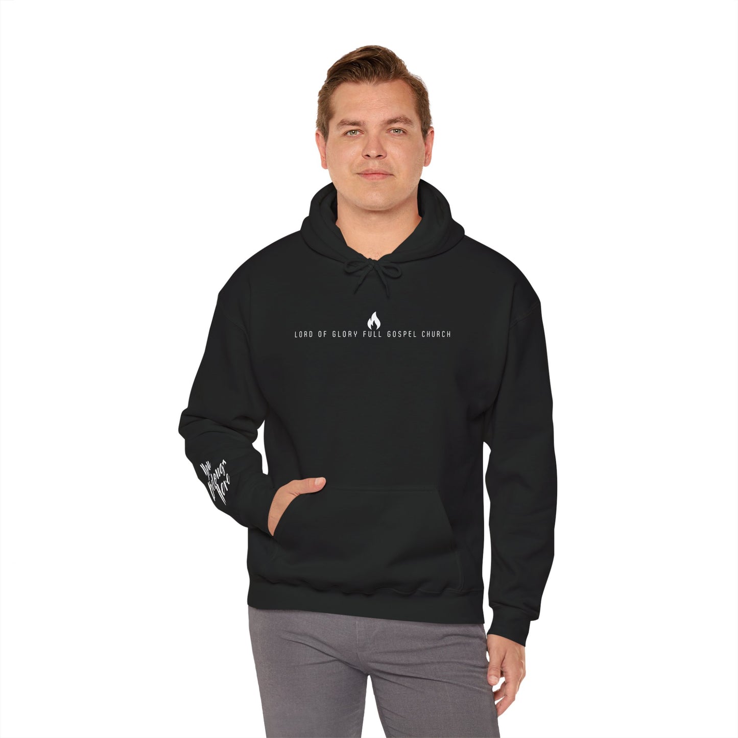 LOG Hoodie: Inspirational Unisex Hooded Sweatshirt for Faith & Comfort, Church Apparel, Cozy Gift for Friends & Family, Everyday Wear, Gospel Message