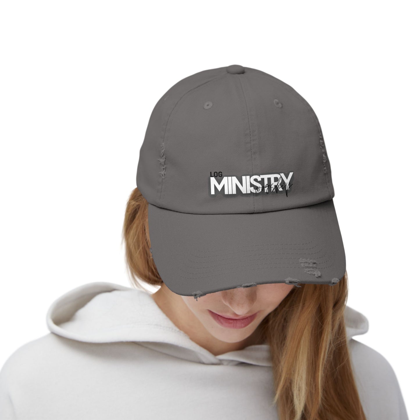LOG Unisex Distressed Cap with 'MINISTRY': Design, Trendy Baseball Hat for Casual Outfits, Gift for Friends, Daily Wear, Festival [...]