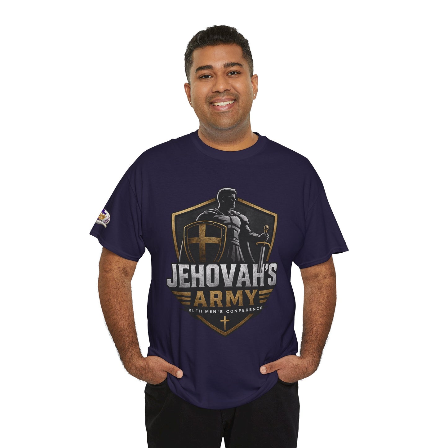 Jehovah's Army Graphic Tee Option 1 — 'No Reserve No Retreat No Surrender' Christian Faith T-Shirt