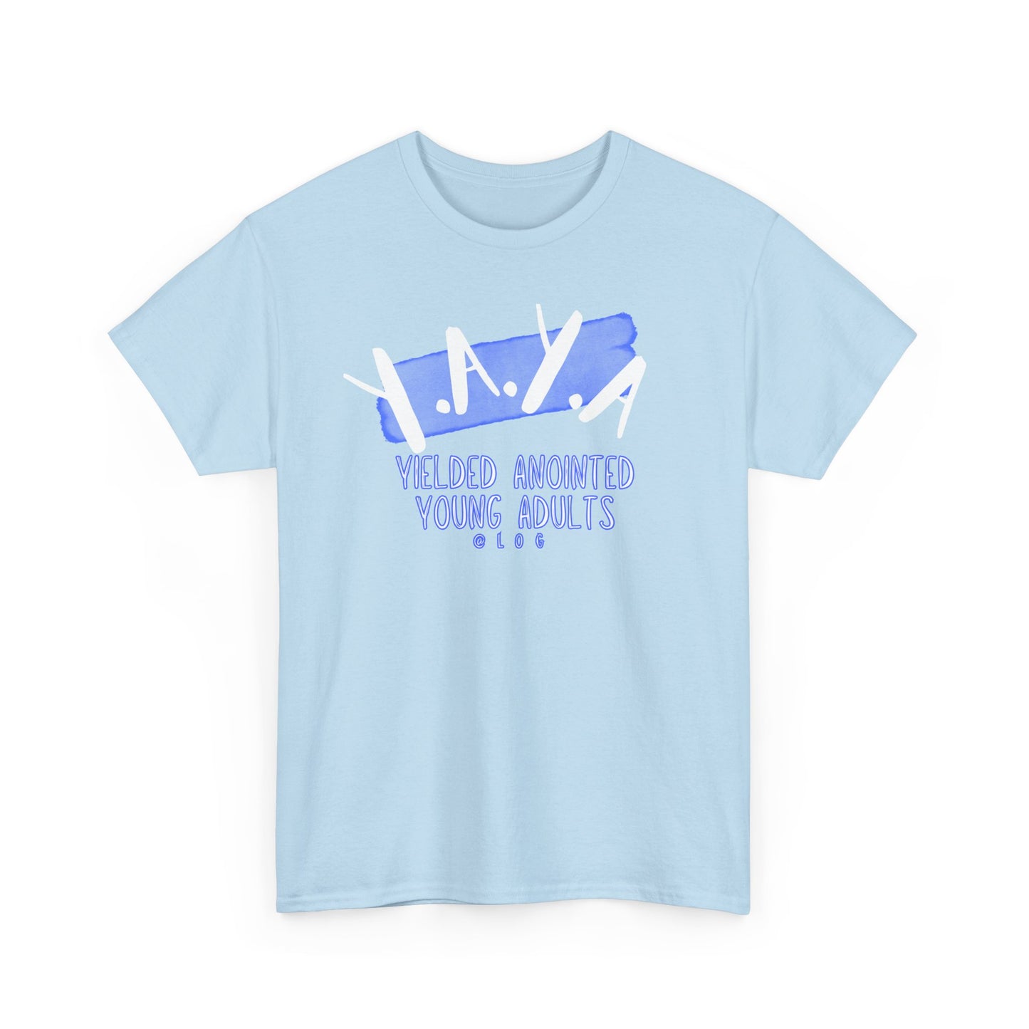 YAYA: Unisex Heavy Cotton Tee - YAYA Yielded Anointed Young Adults, Christian Apparel, Youth Group Shirt, Faith-Based Clothing, Casual Tee, [...]