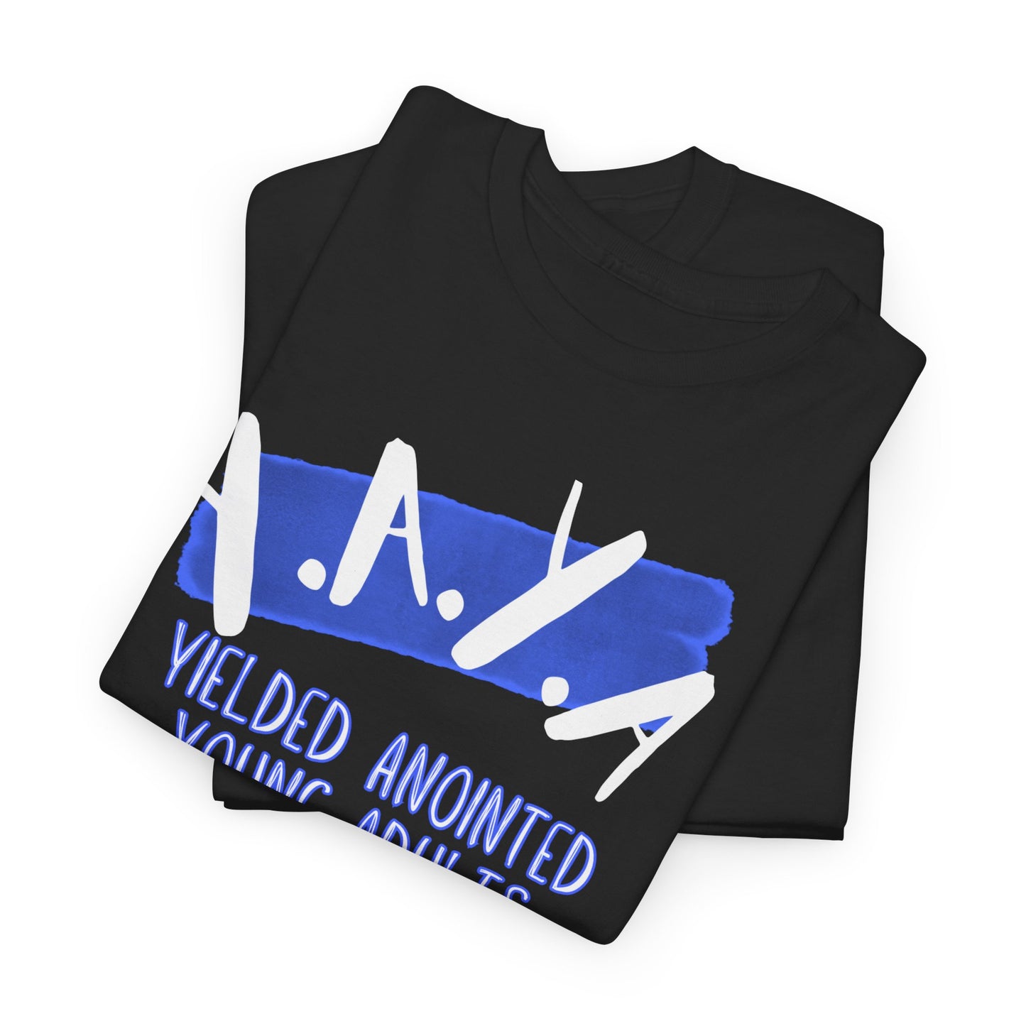 YAYA: Unisex Heavy Cotton Tee - YAYA Yielded Anointed Young Adults, Christian Apparel, Youth Group Shirt, Faith-Based Clothing, Casual Tee, [...]