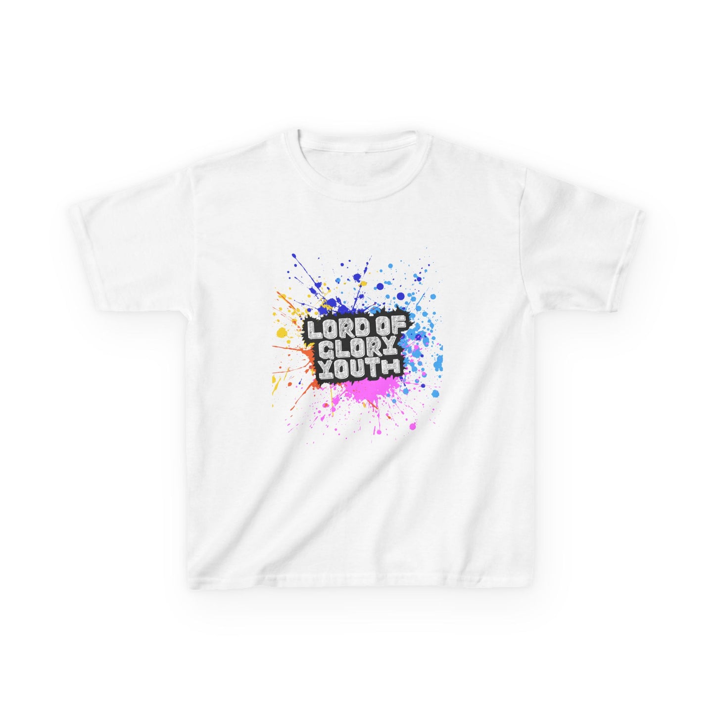 Lord of Glory Youth Design, Vibrant Kids Tee, Colorful Youth T-Shirt, Fun Play Shirt, Perfect for Birthdays, Church Events, and Casual Wear,