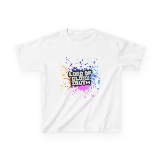 Lord of Glory Youth Design, Vibrant Kids Tee, Colorful Youth T-Shirt, Fun Play Shirt, Perfect for Birthdays, Church Events, and Casual Wear,