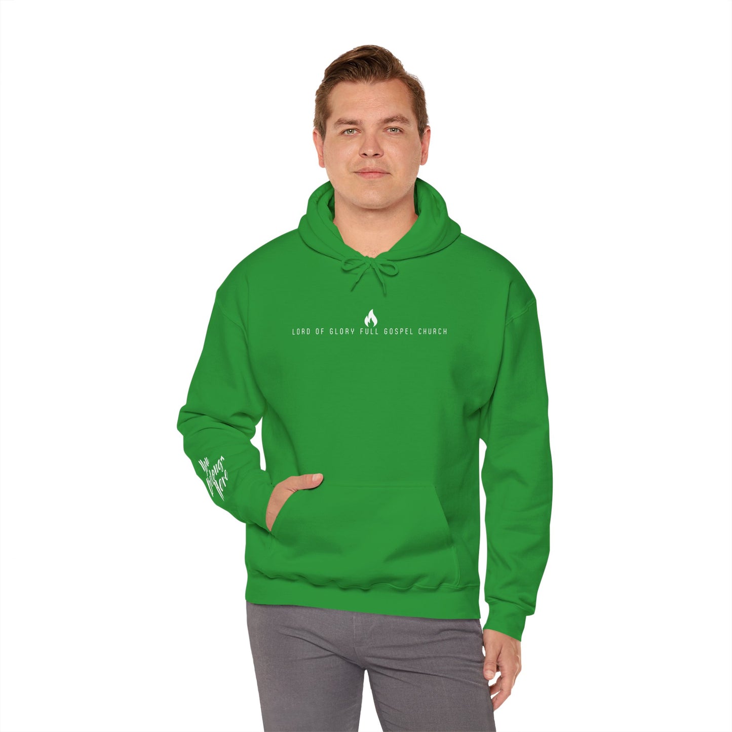 LOG Hoodie: Inspirational Unisex Hooded Sweatshirt for Faith & Comfort, Church Apparel, Cozy Gift for Friends & Family, Everyday Wear, Gospel Message