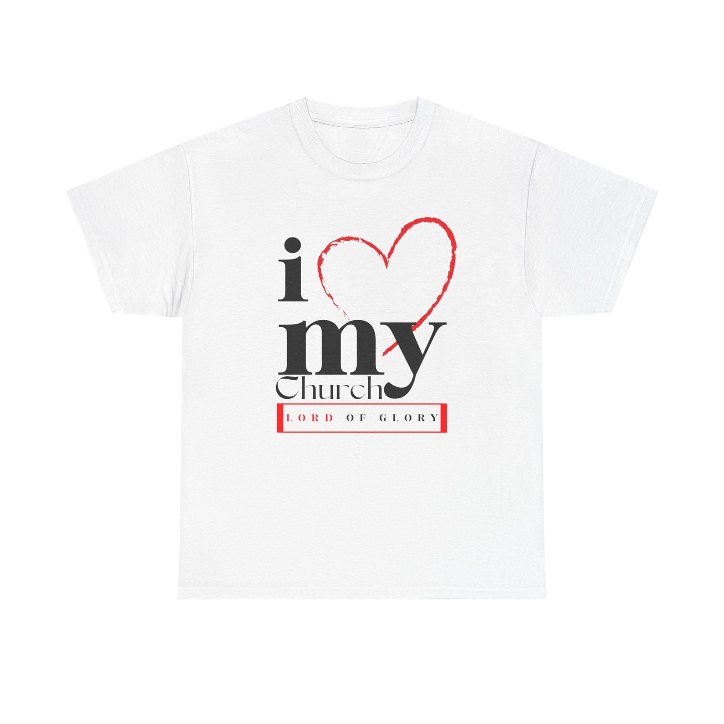 LOG I Love My Church Unisex Tee, Faith-based T-Shirt, Religious Apparel, Gift for Churchgoers, Casual Weekend Wear