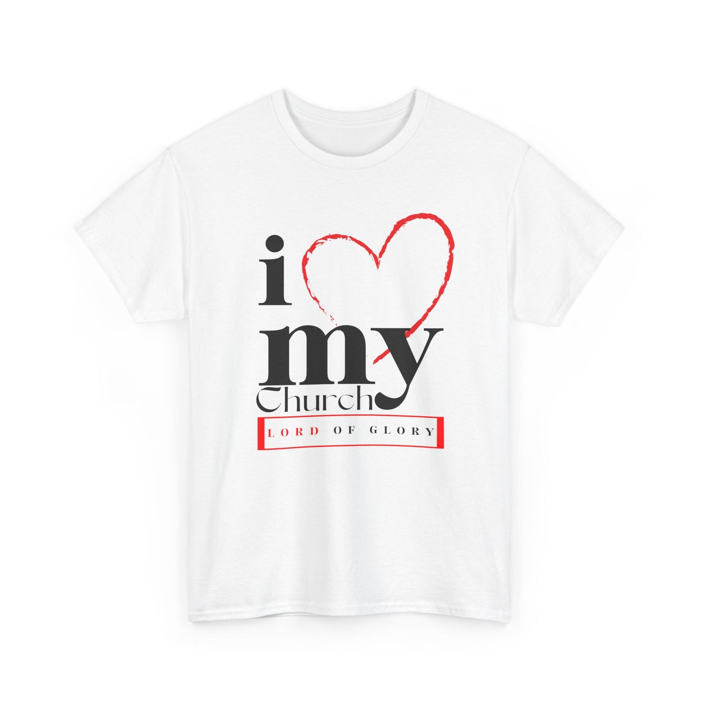 LOG I Love My Church Unisex Tee, Faith-based T-Shirt, Religious Apparel, Gift for Churchgoers, Casual Weekend Wear