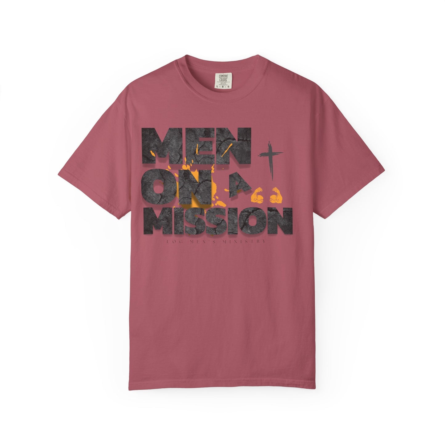 LOG Men on a Mission: Unisex Garment-Dyed T-shirt, Inspirational Tee, Faith-Based Apparel, Christian Gift, Casual Everyday Wear