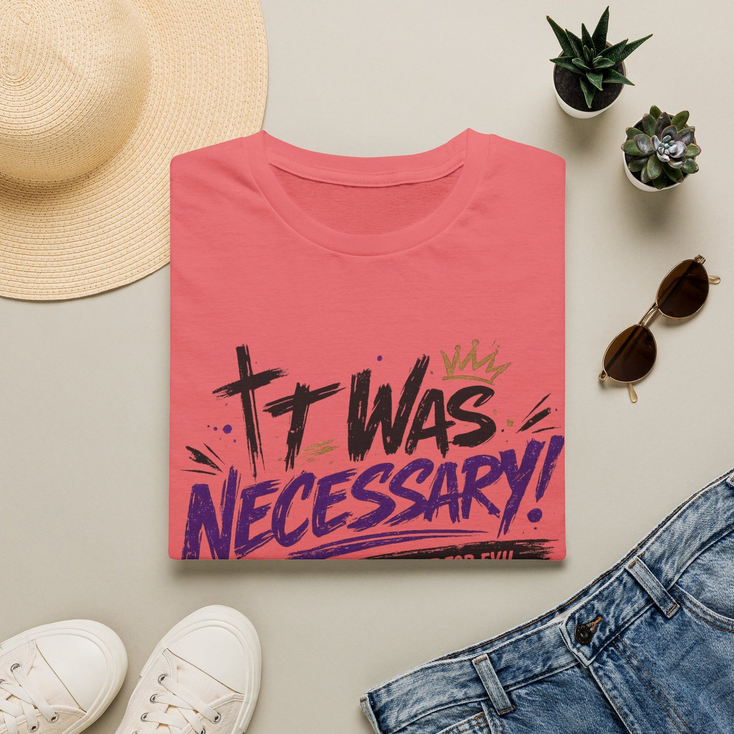 It Was Necessary T-Shirt — Faith & Bold Statement Christian Graphic Tee