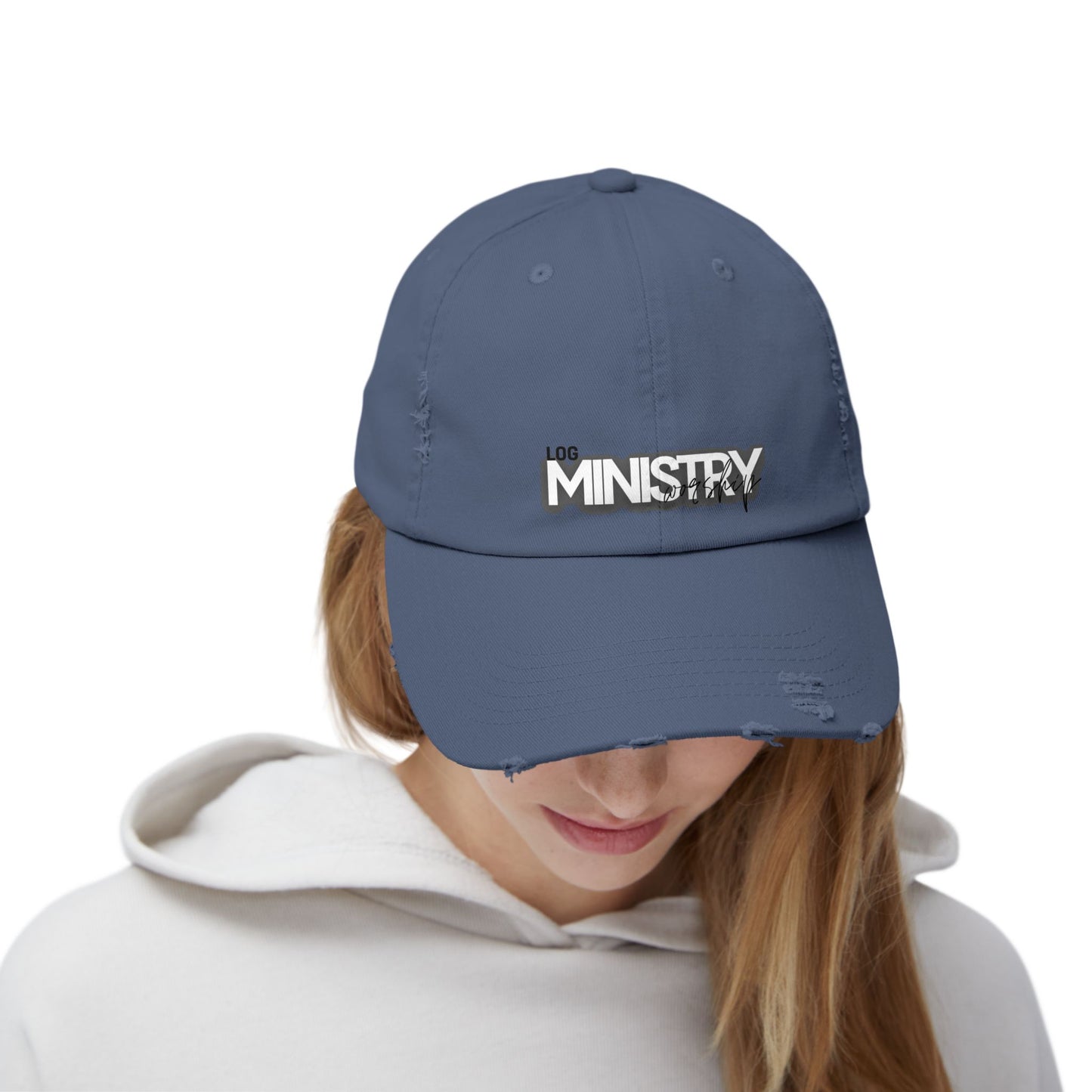 LOG Unisex Distressed Cap with 'MINISTRY': Design, Trendy Baseball Hat for Casual Outfits, Gift for Friends, Daily Wear, Festival [...]