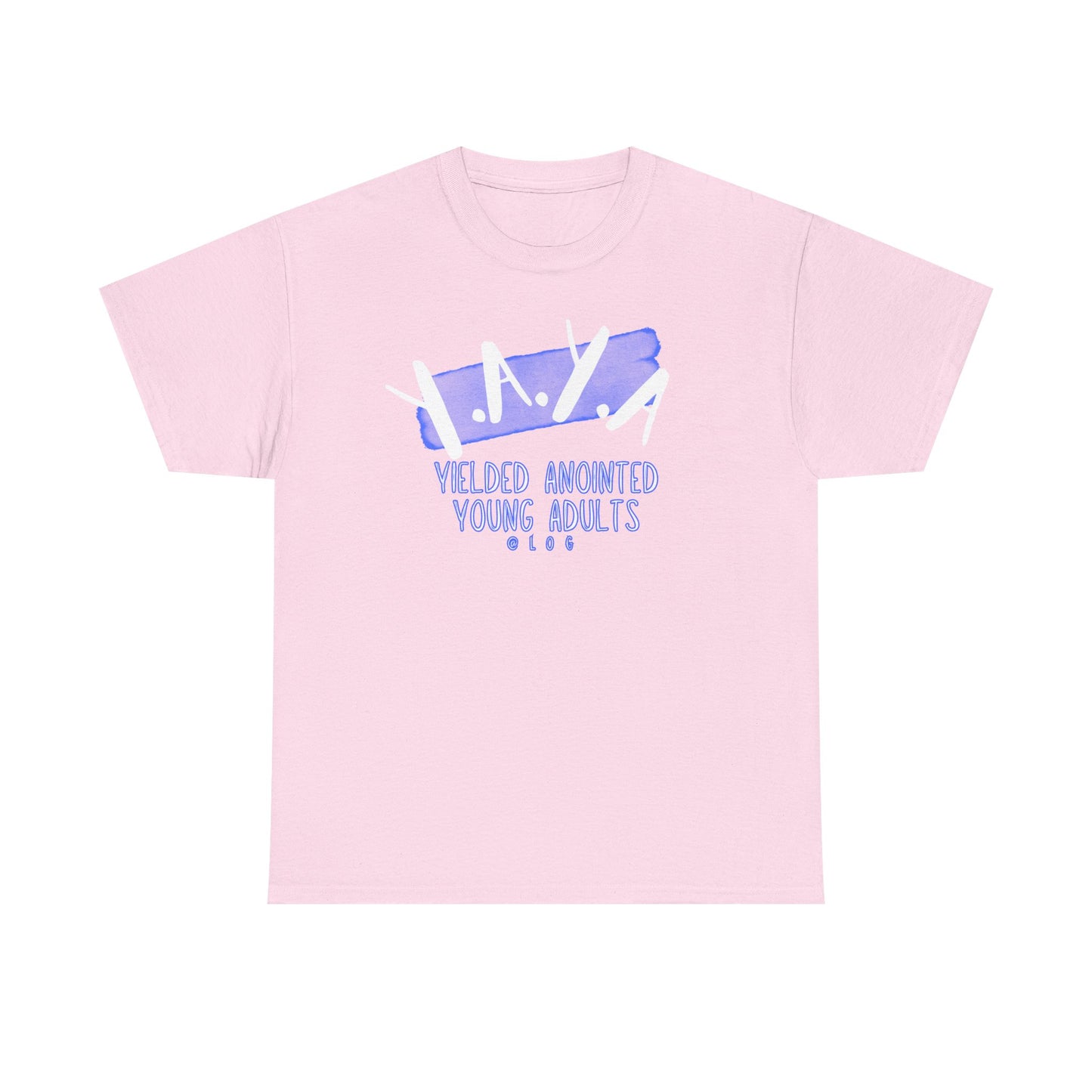 YAYA: Unisex Heavy Cotton Tee - YAYA Yielded Anointed Young Adults, Christian Apparel, Youth Group Shirt, Faith-Based Clothing, Casual Tee, [...]