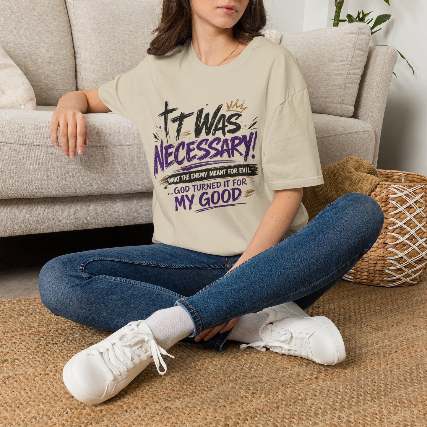 It Was Necessary T-Shirt — Faith & Bold Statement Christian Graphic Tee
