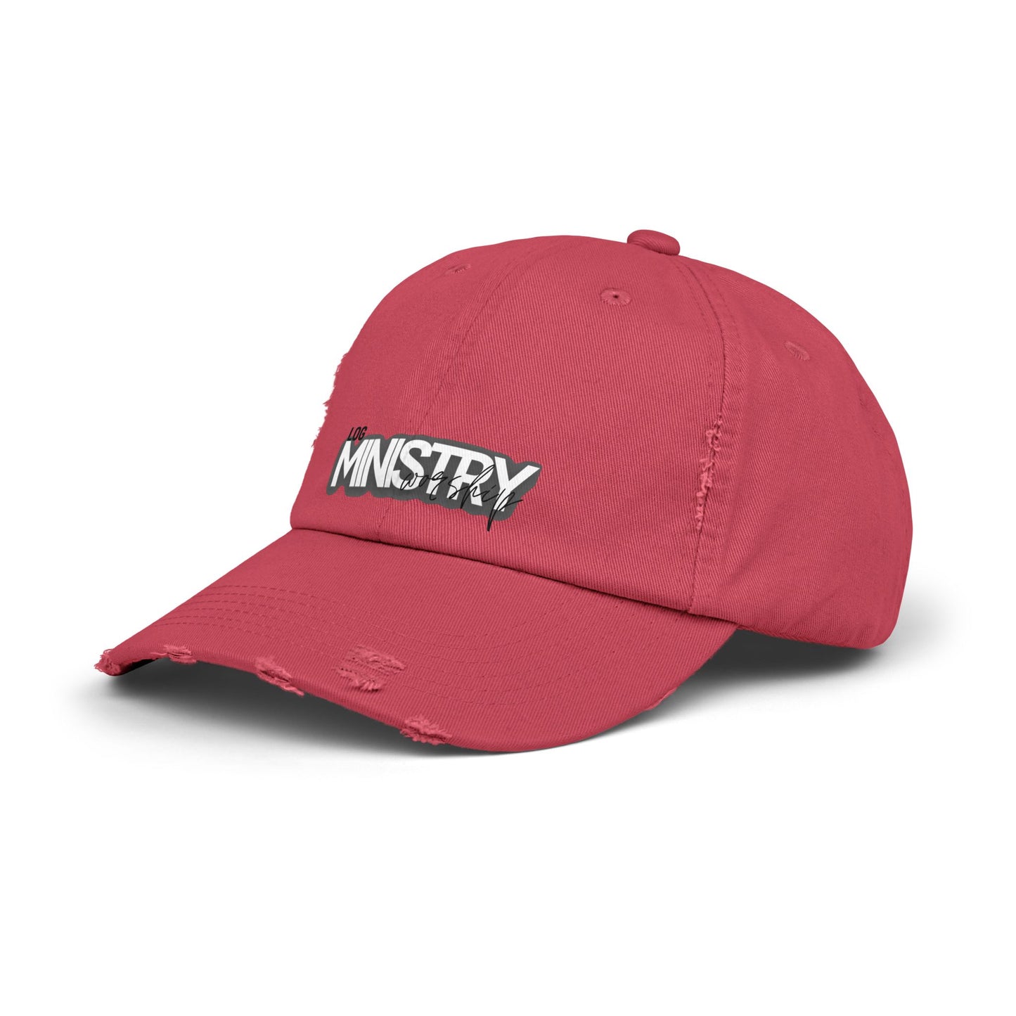 LOG Unisex Distressed Cap with 'MINISTRY': Design, Trendy Baseball Hat for Casual Outfits, Gift for Friends, Daily Wear, Festival [...]