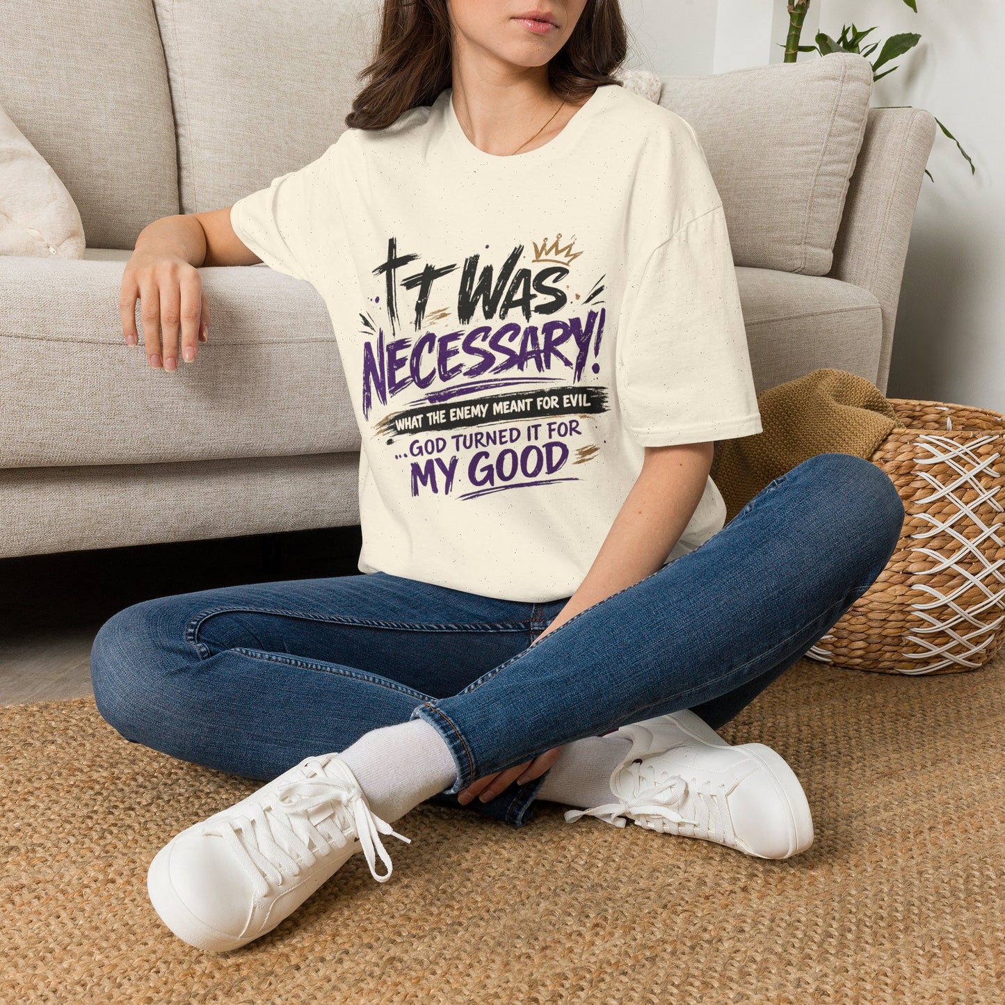 It Was Necessary T-Shirt — Faith & Bold Statement Christian Graphic Tee