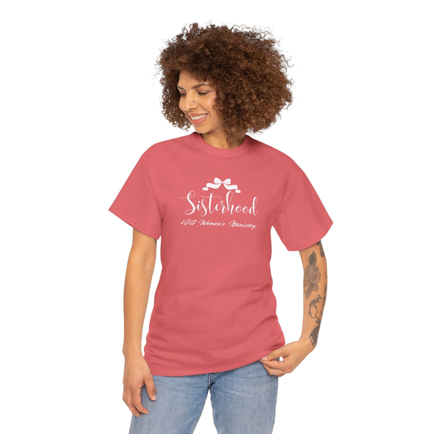 LOG Sisterhood: Unisex Heavy Cotton Tee, Friendship Gift, Cozy Summer Top, Casual Wear, Perfect for Family Celebrations,