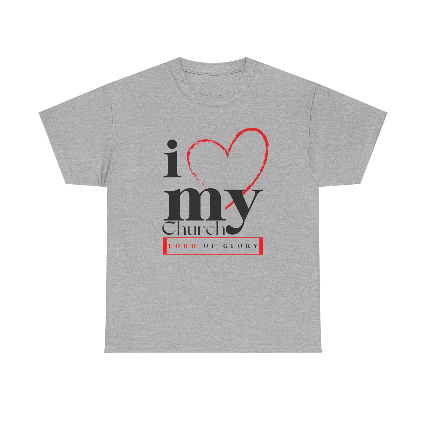 LOG I Love My Church Unisex Tee, Faith-based T-Shirt, Religious Apparel, Gift for Churchgoers, Casual Weekend Wear