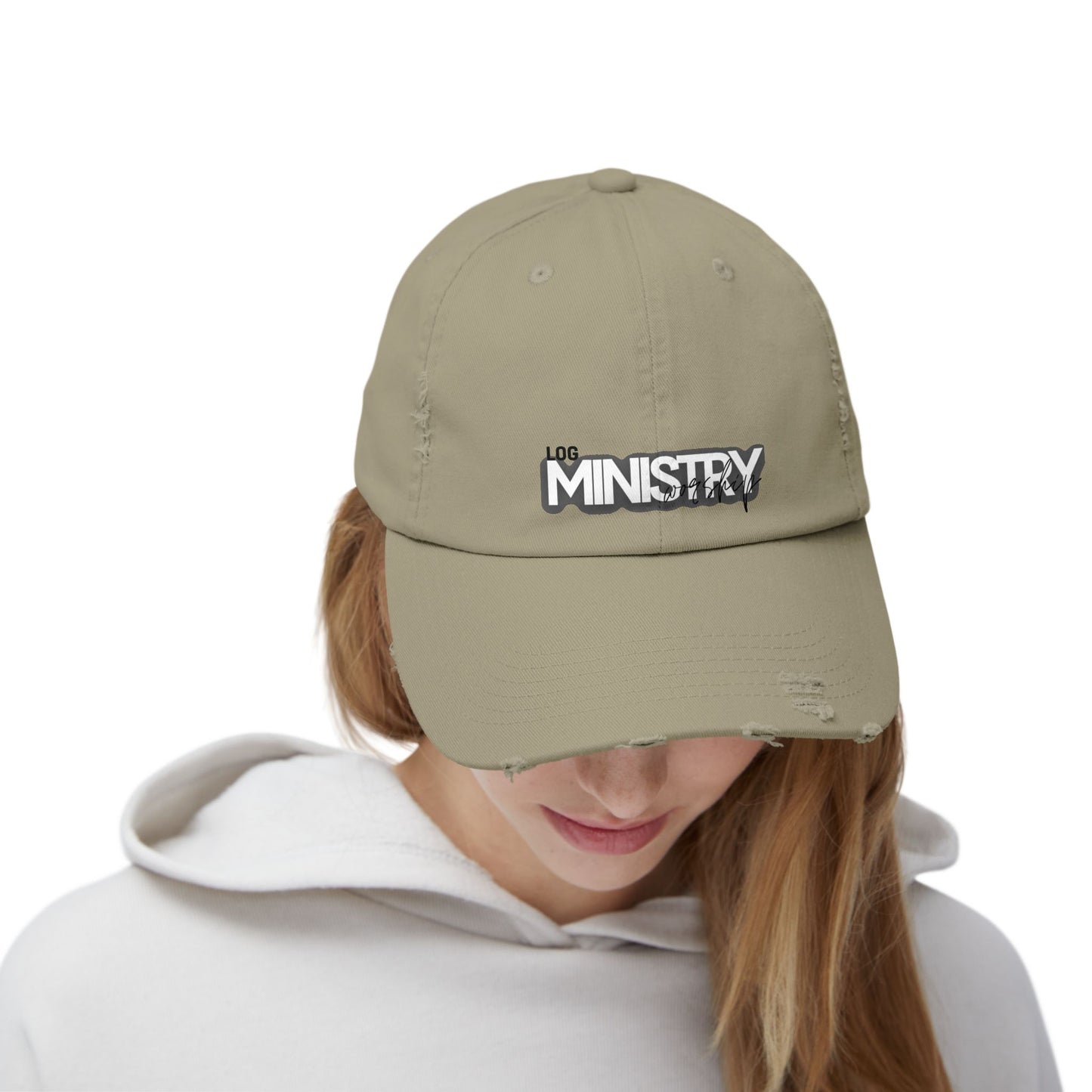LOG Unisex Distressed Cap with 'MINISTRY': Design, Trendy Baseball Hat for Casual Outfits, Gift for Friends, Daily Wear, Festival [...]