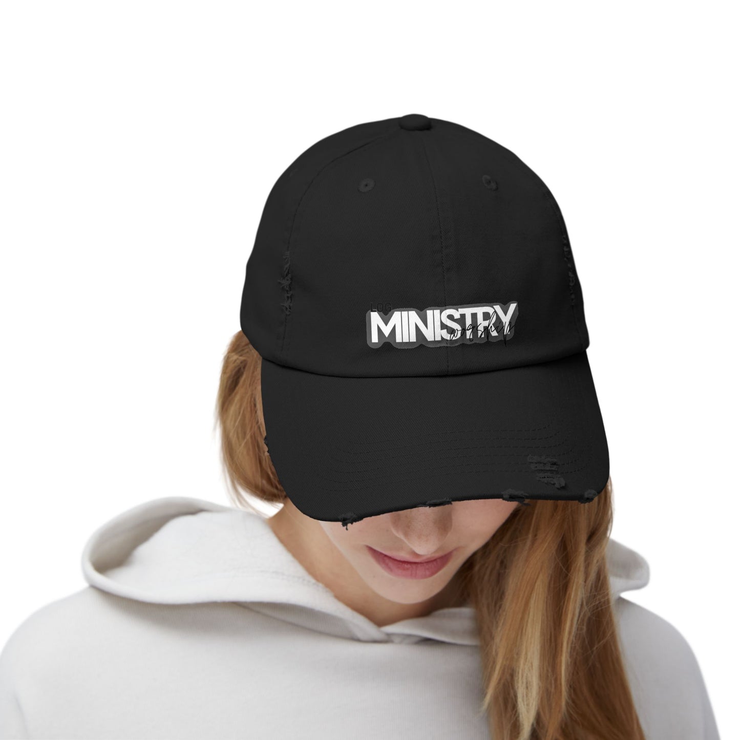 LOG Unisex Distressed Cap with 'MINISTRY': Design, Trendy Baseball Hat for Casual Outfits, Gift for Friends, Daily Wear, Festival [...]