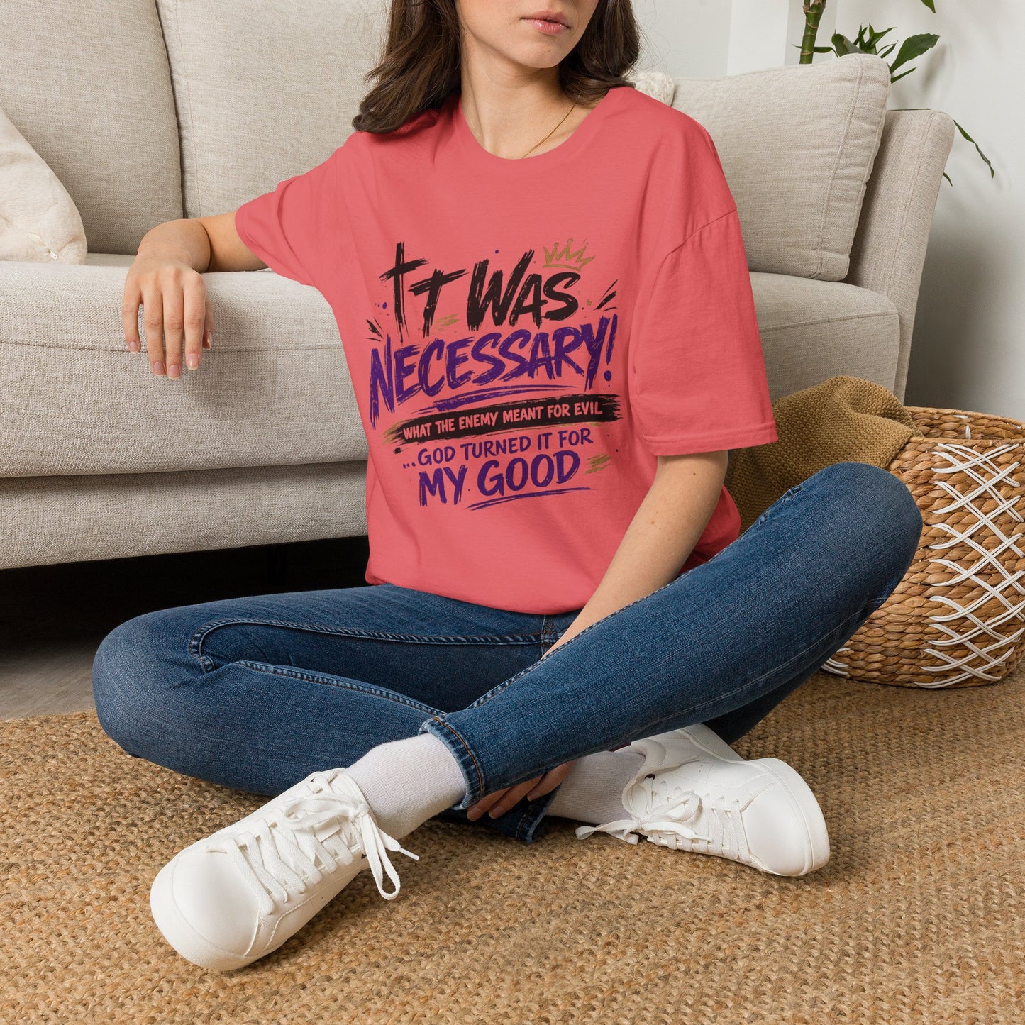 It Was Necessary T-Shirt — Faith & Bold Statement Christian Graphic Tee