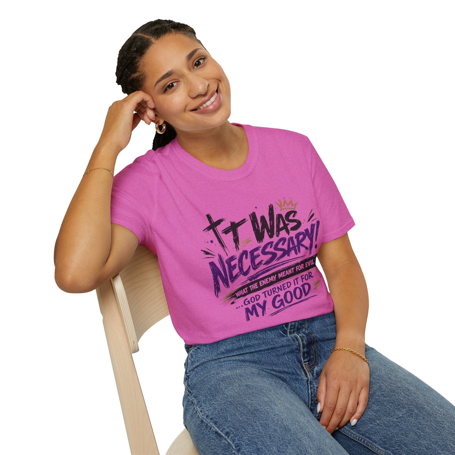 It Was Necessary T-Shirt — Faith & Bold Statement Christian Graphic Tee