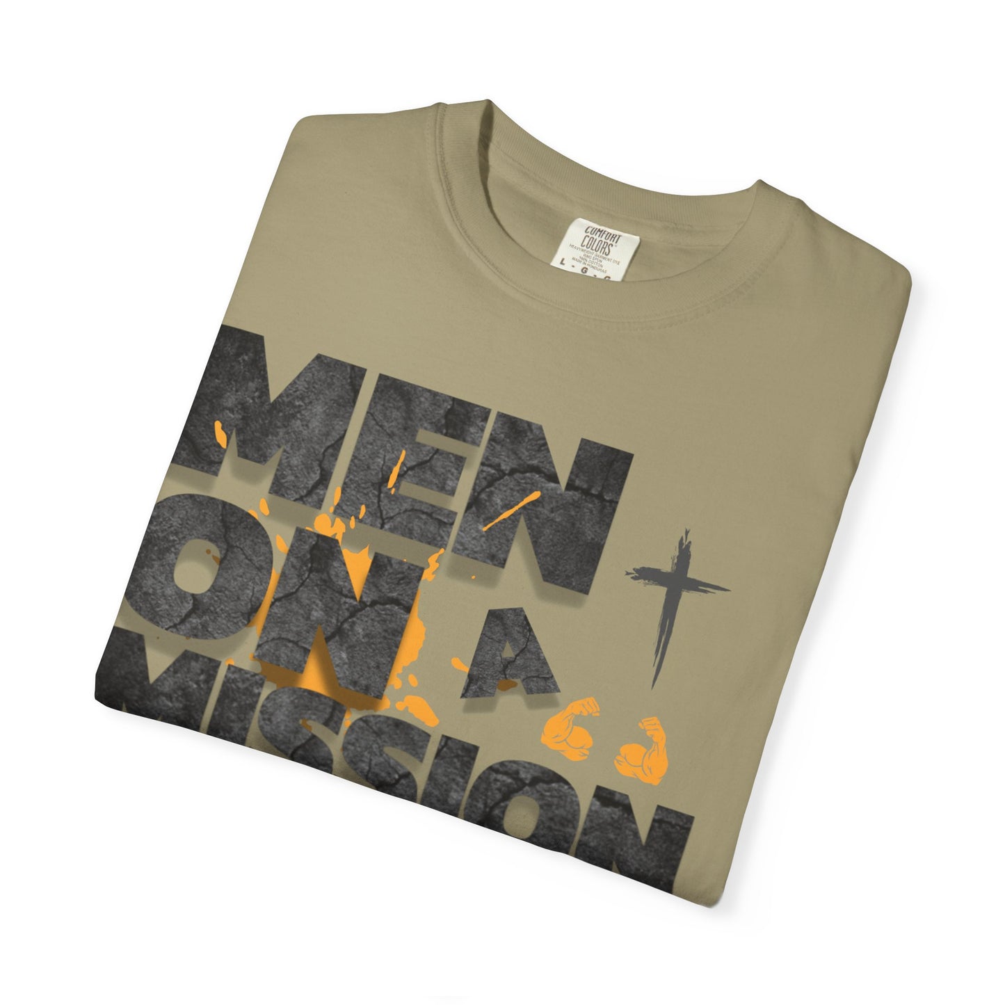 LOG Men on a Mission: Unisex Garment-Dyed T-shirt, Inspirational Tee, Faith-Based Apparel, Christian Gift, Casual Everyday Wear