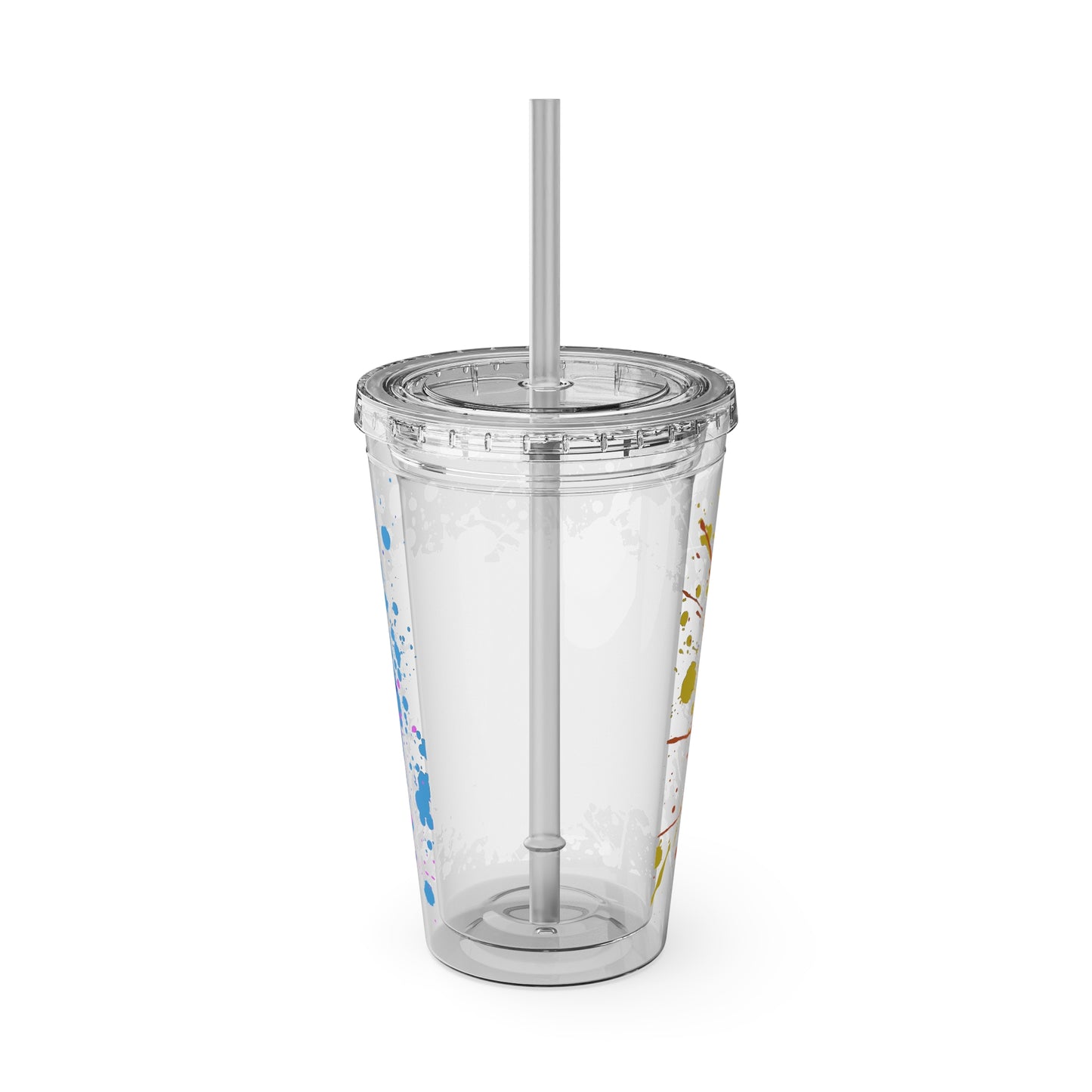 LOGColorful Youth Tumbler with Straw, Inspirational Drinkware for Teens, Summer Fun, Motivational Quotes, Birthday Gift