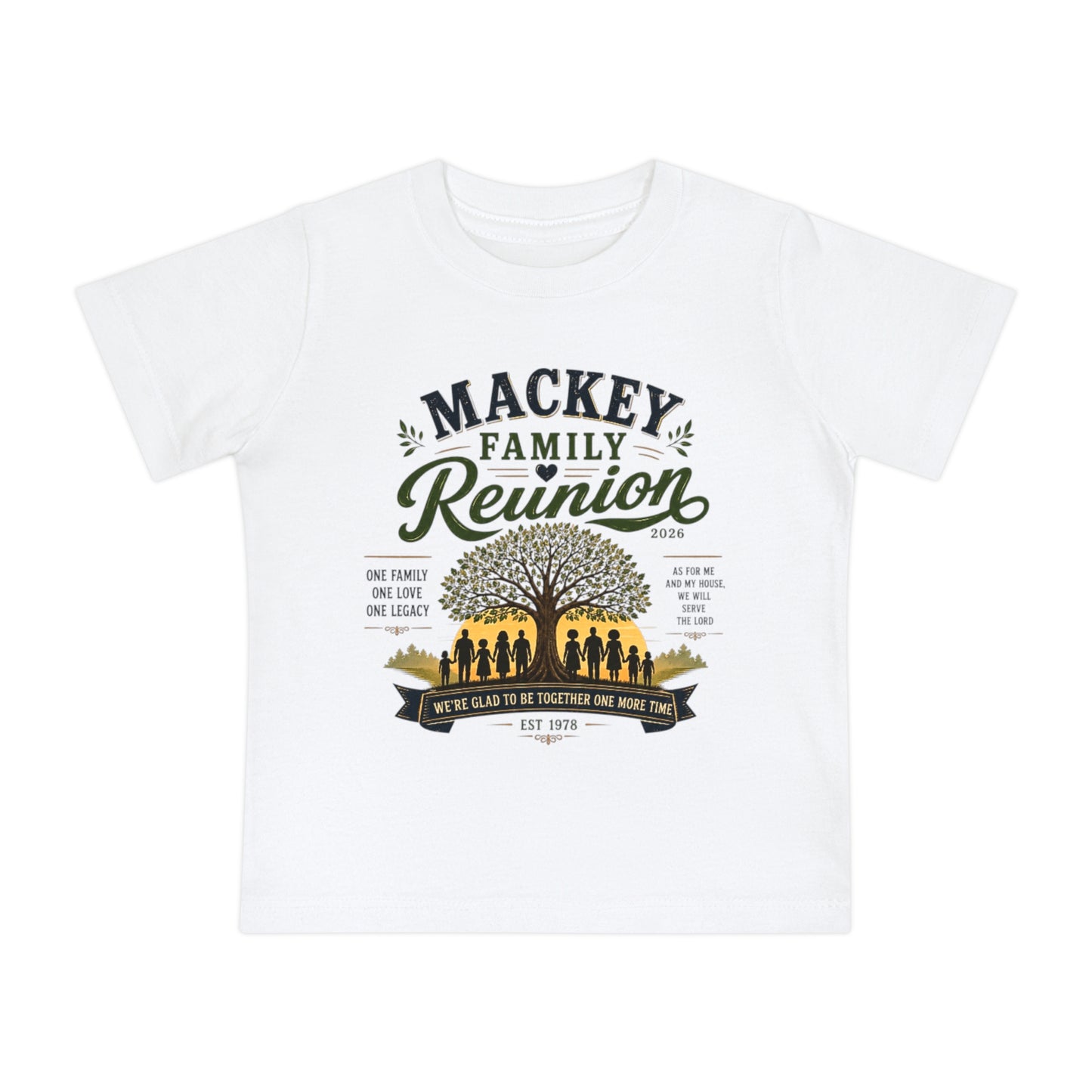 Baby Short Sleeve T-Shirt- Mackey Family Reunion