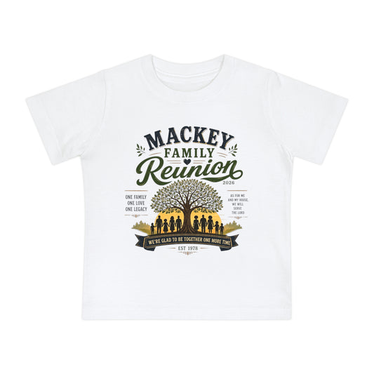 Baby Short Sleeve T-Shirt- Mackey Family Reunion