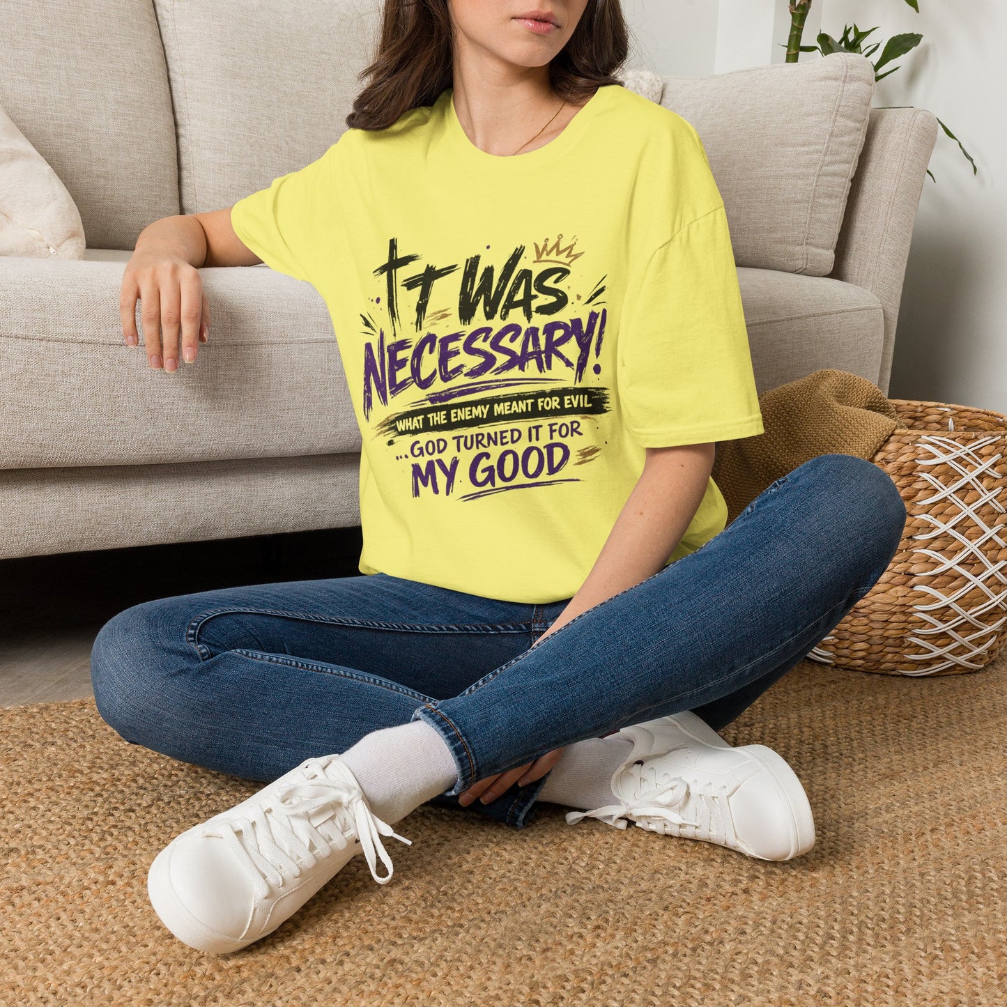 It Was Necessary T-Shirt — Faith & Bold Statement Christian Graphic Tee