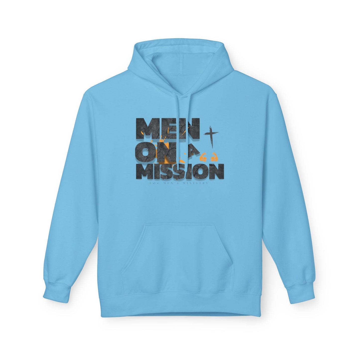 LOG Men on a Mission Hoodie - Inspirational Unisex Fleece, Perfect for Faith Groups, Motivational Apparel, Gift for Encouragement