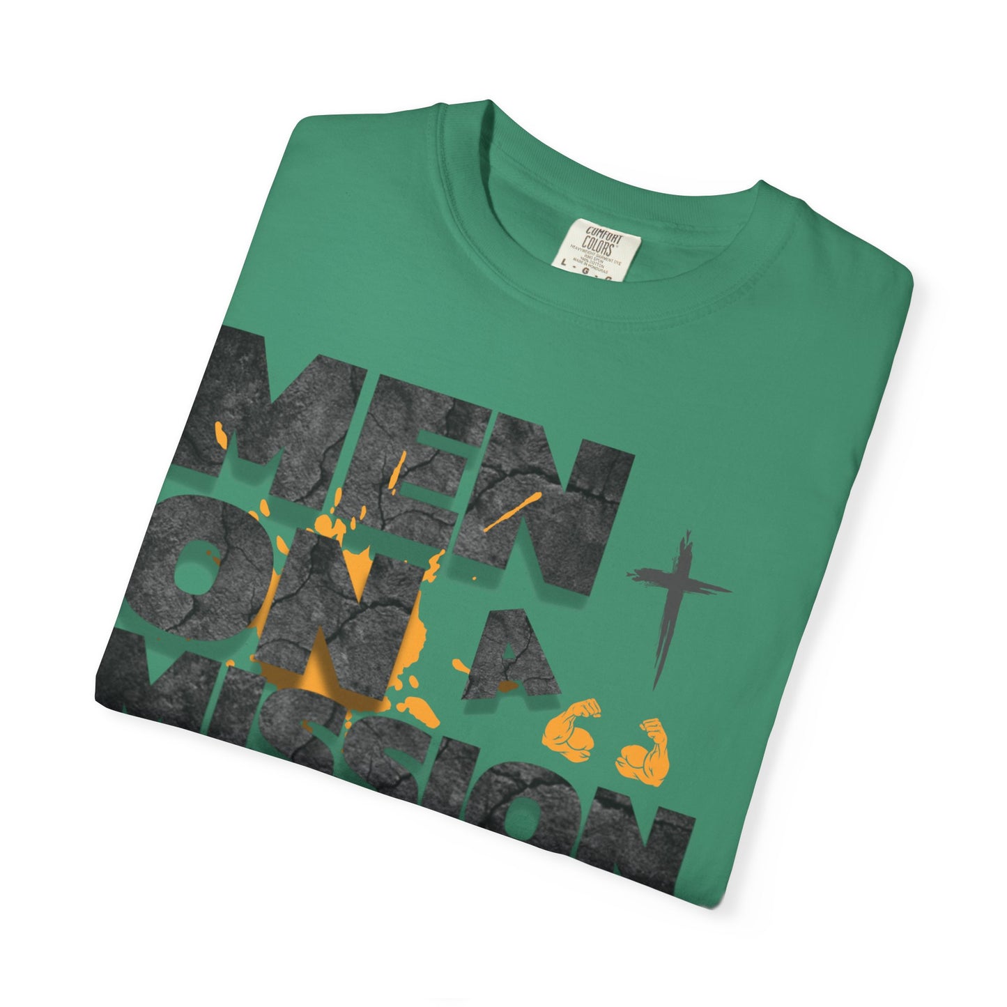 LOG Men on a Mission: Unisex Garment-Dyed T-shirt, Inspirational Tee, Faith-Based Apparel, Christian Gift, Casual Everyday Wear