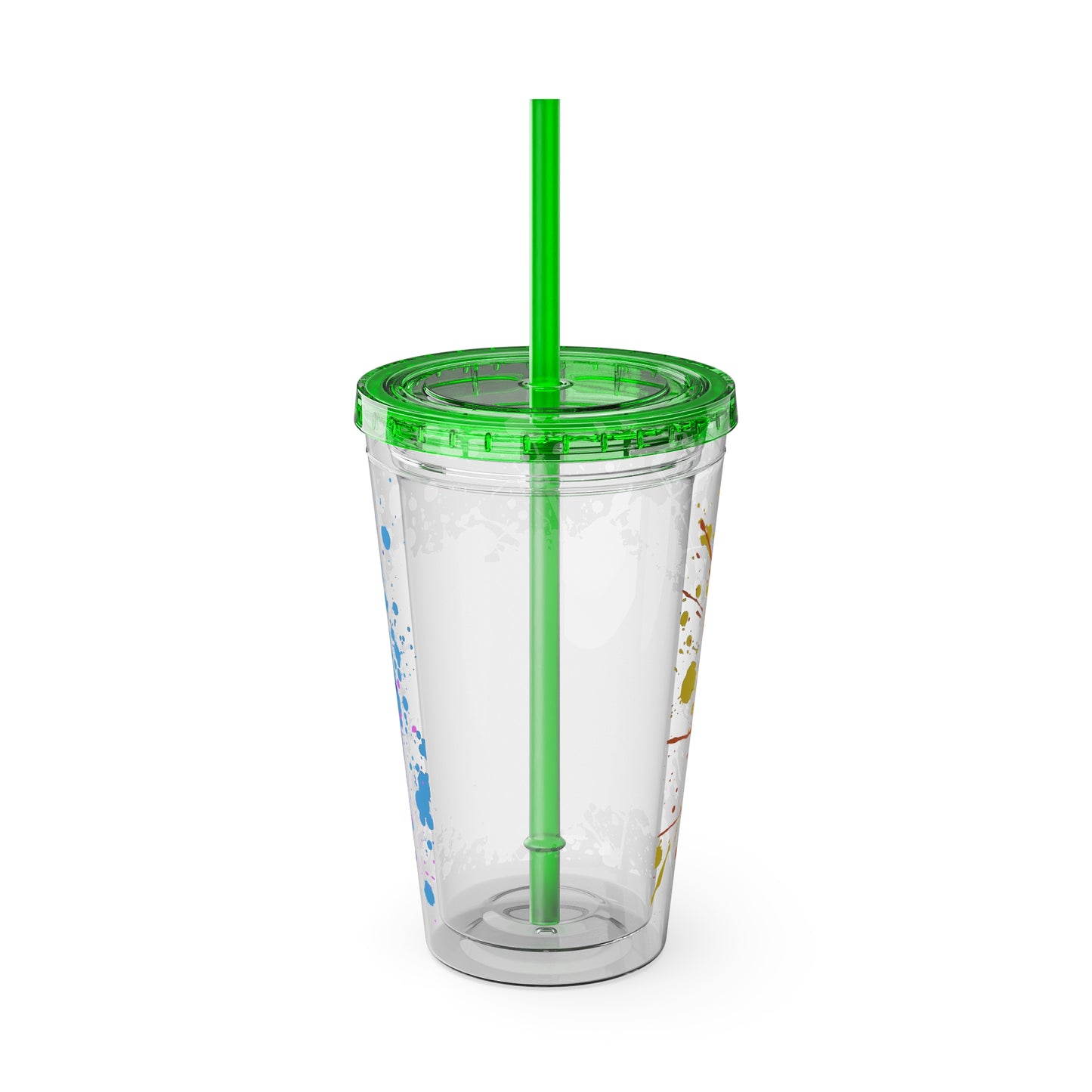 LOGColorful Youth Tumbler with Straw, Inspirational Drinkware for Teens, Summer Fun, Motivational Quotes, Birthday Gift