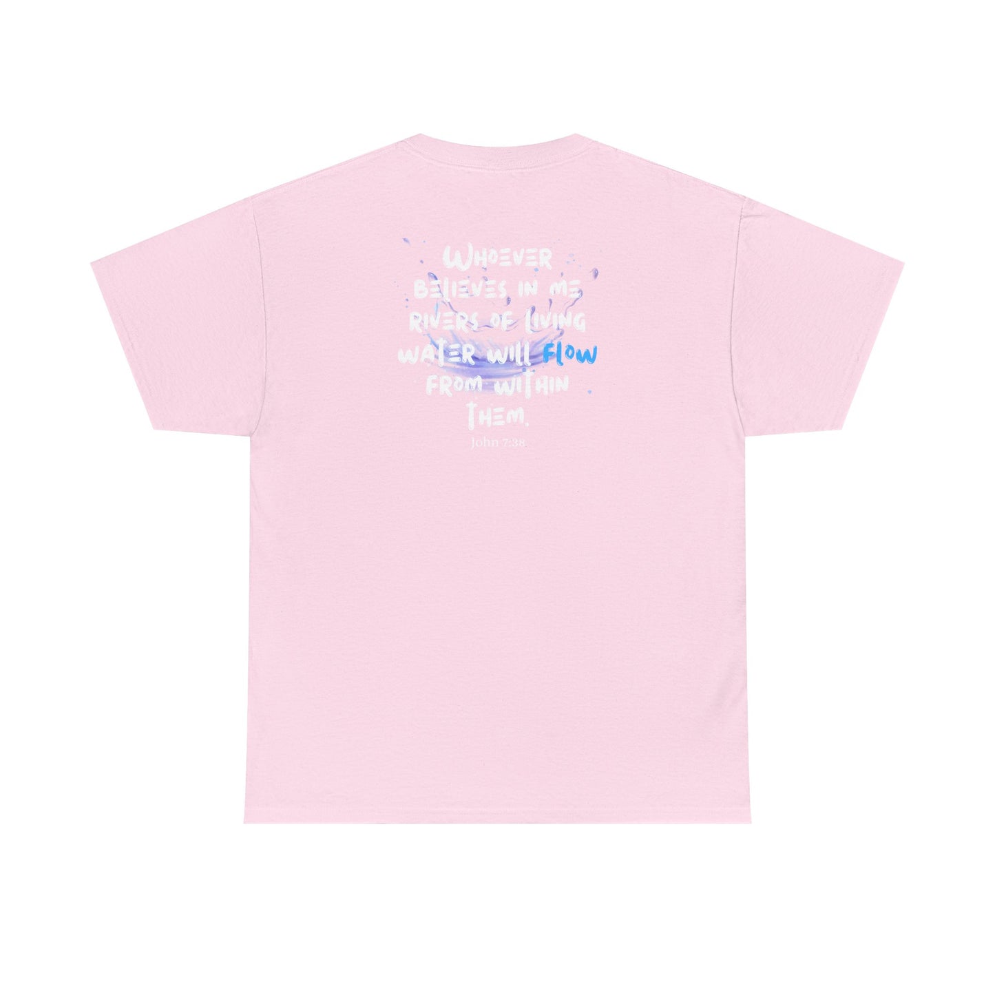 Waterfall Photo Tee — 'Let It Flow' Graphic T-Shirt