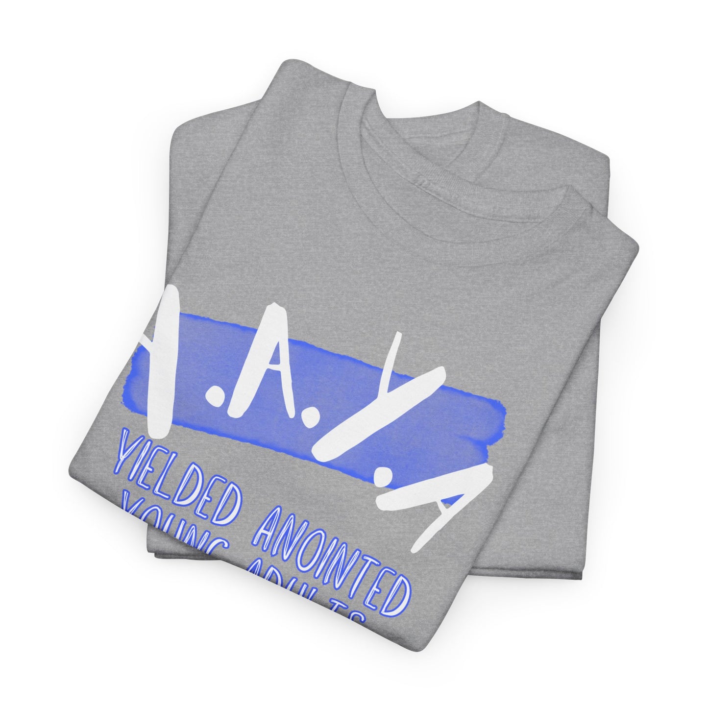 YAYA: Unisex Heavy Cotton Tee - YAYA Yielded Anointed Young Adults, Christian Apparel, Youth Group Shirt, Faith-Based Clothing, Casual Tee, [...]