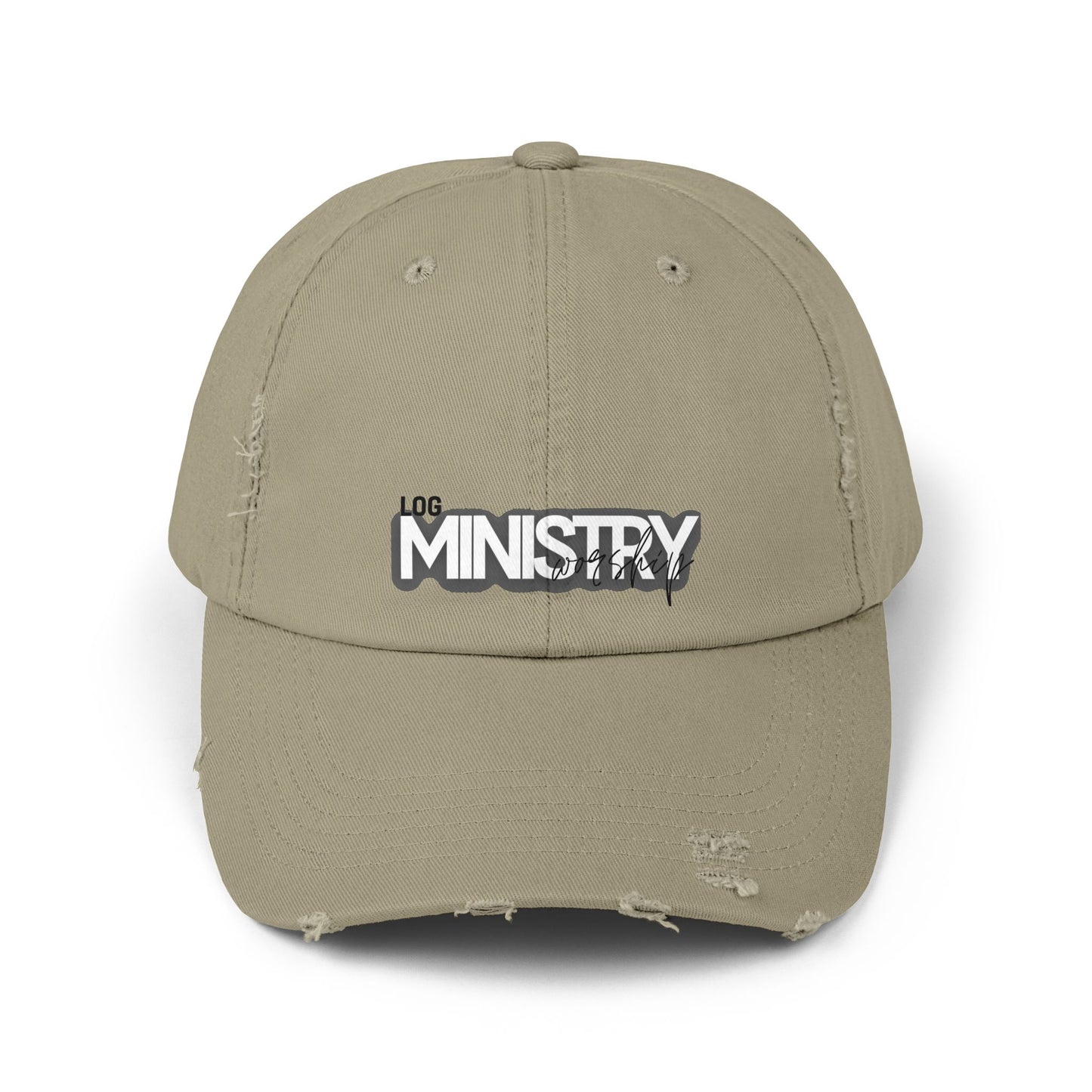 LOG Unisex Distressed Cap with 'MINISTRY': Design, Trendy Baseball Hat for Casual Outfits, Gift for Friends, Daily Wear, Festival [...]