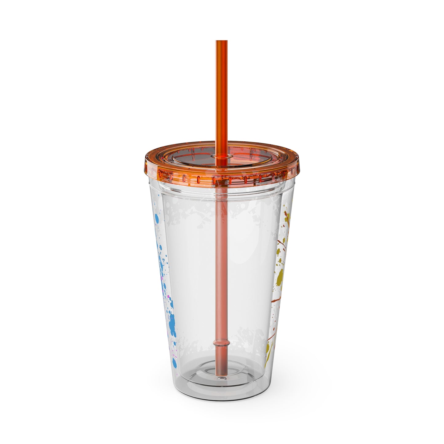 LOGColorful Youth Tumbler with Straw, Inspirational Drinkware for Teens, Summer Fun, Motivational Quotes, Birthday Gift