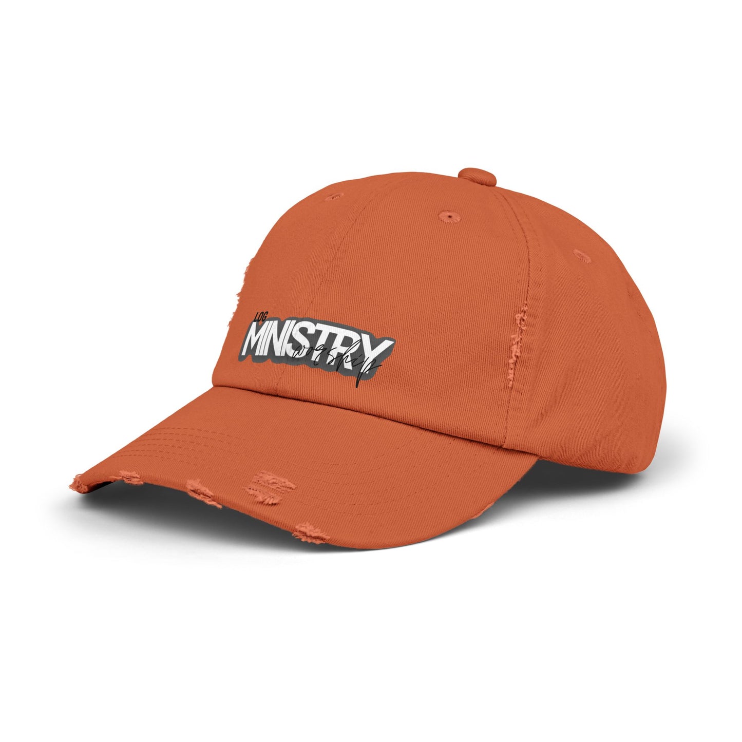 LOG Unisex Distressed Cap with 'MINISTRY': Design, Trendy Baseball Hat for Casual Outfits, Gift for Friends, Daily Wear, Festival [...]