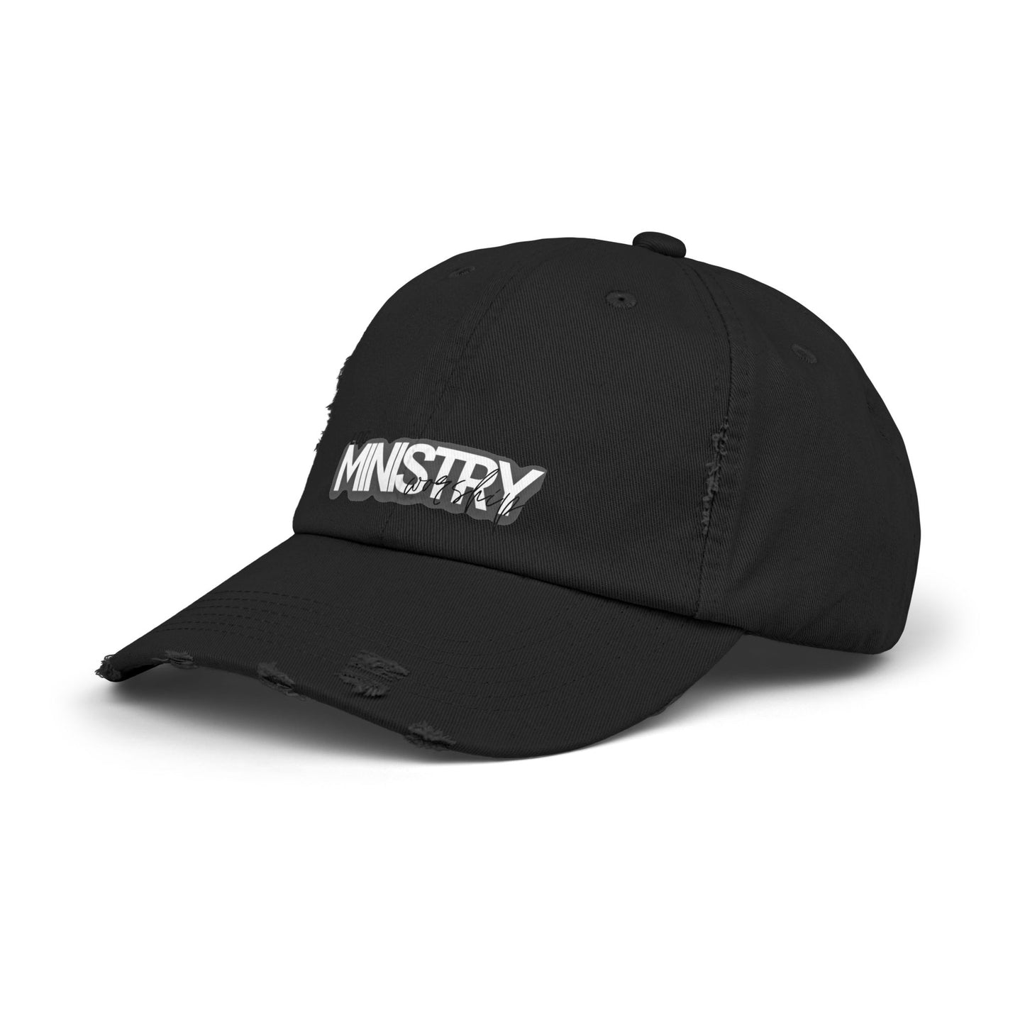 LOG Unisex Distressed Cap with 'MINISTRY': Design, Trendy Baseball Hat for Casual Outfits, Gift for Friends, Daily Wear, Festival [...]