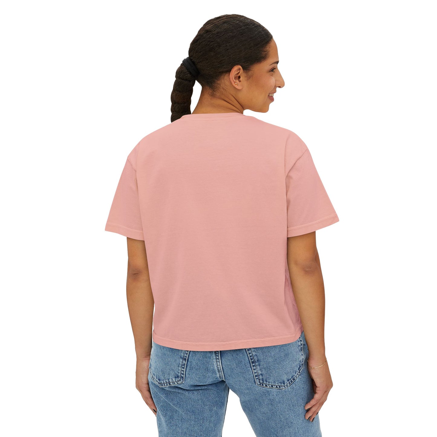Check the Girls, Breast Cancer Awareness Women's Boxy Tee