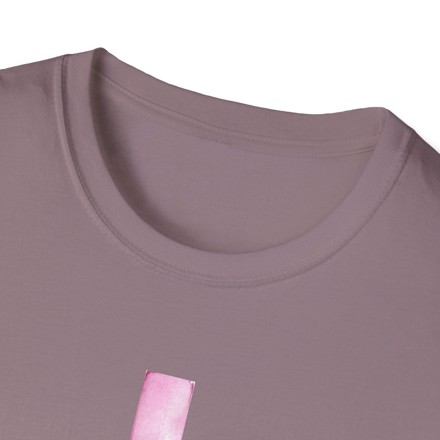 Pink Cross Fighting with Faith Unisex Softstyle T-Shirt, Faith Tee, Casual Wear, Christian Gift, Religious Apparel, Everyday Comfort