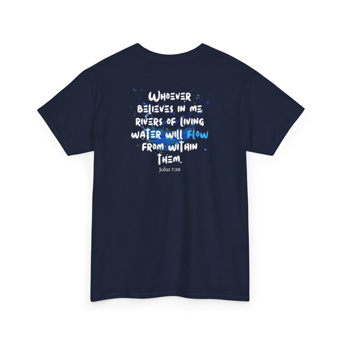 Waterfall Photo Tee — 'Let It Flow' Graphic T-Shirt