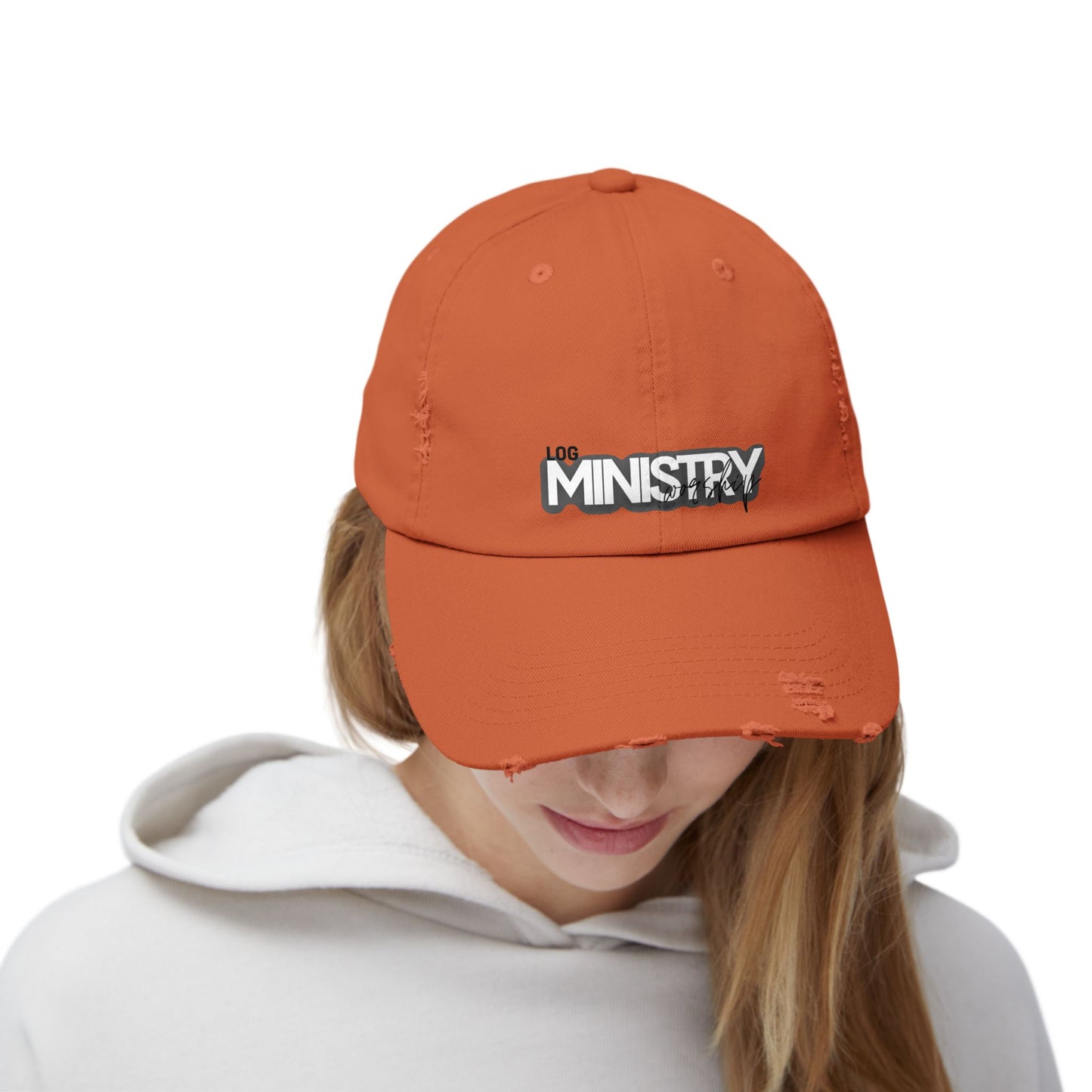 LOG Unisex Distressed Cap with 'MINISTRY': Design, Trendy Baseball Hat for Casual Outfits, Gift for Friends, Daily Wear, Festival [...]