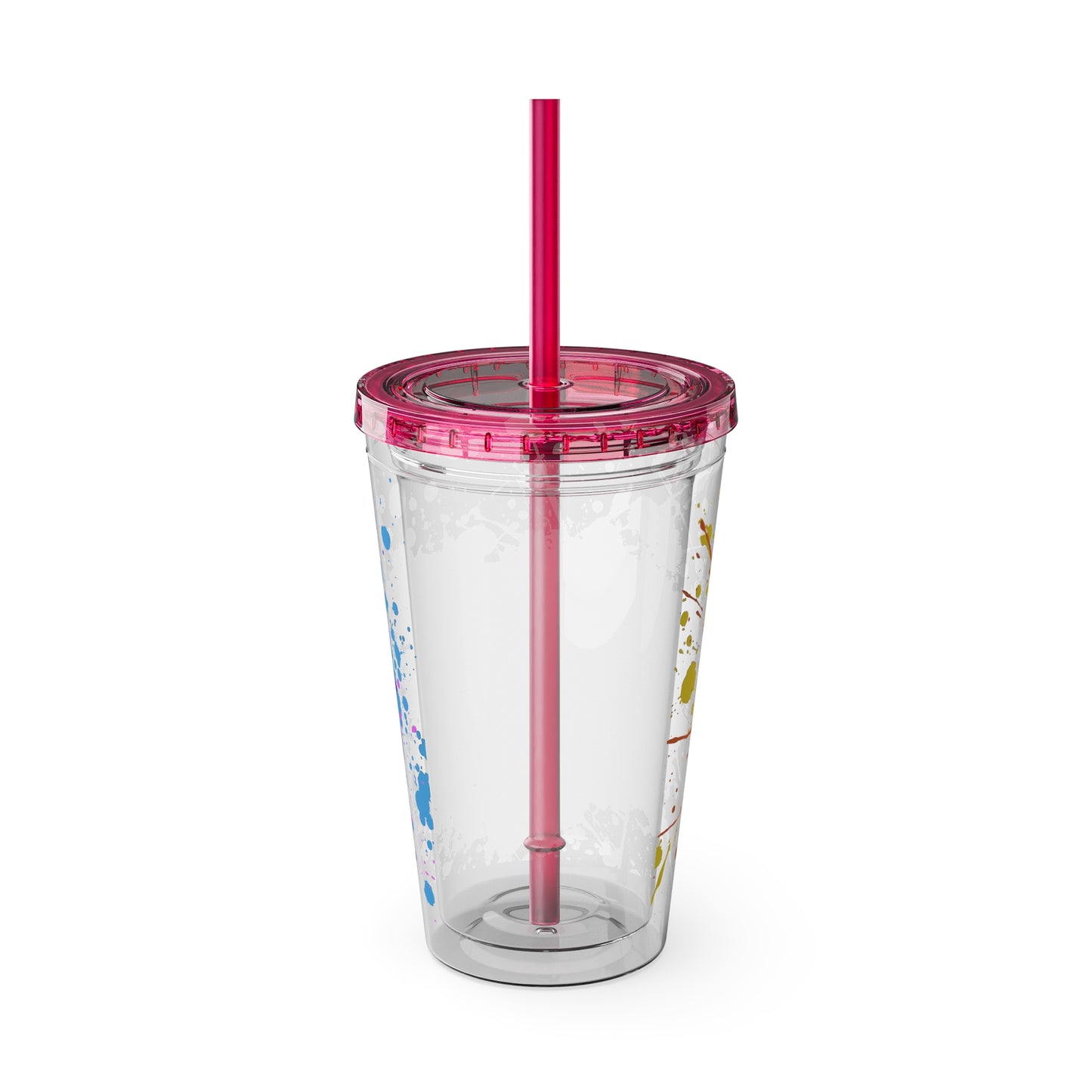 LOGColorful Youth Tumbler with Straw, Inspirational Drinkware for Teens, Summer Fun, Motivational Quotes, Birthday Gift