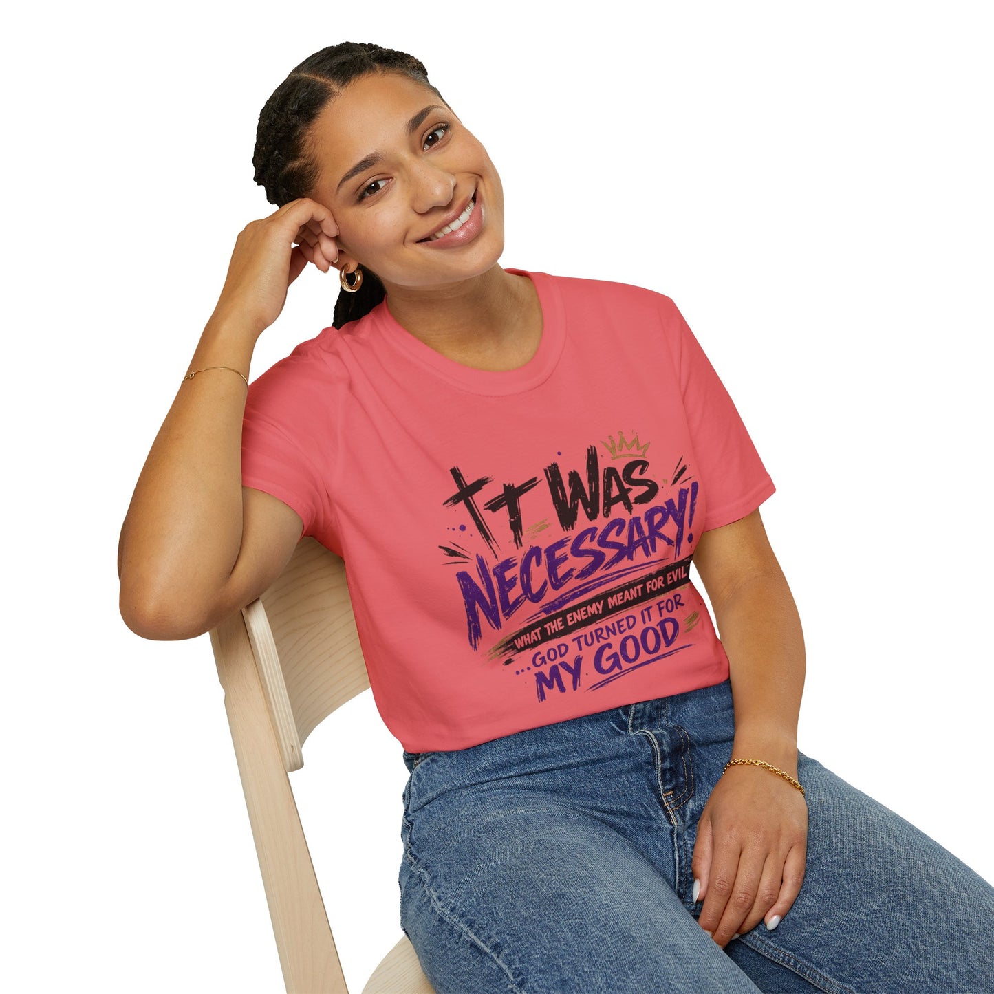 It Was Necessary T-Shirt — Faith & Bold Statement Christian Graphic Tee