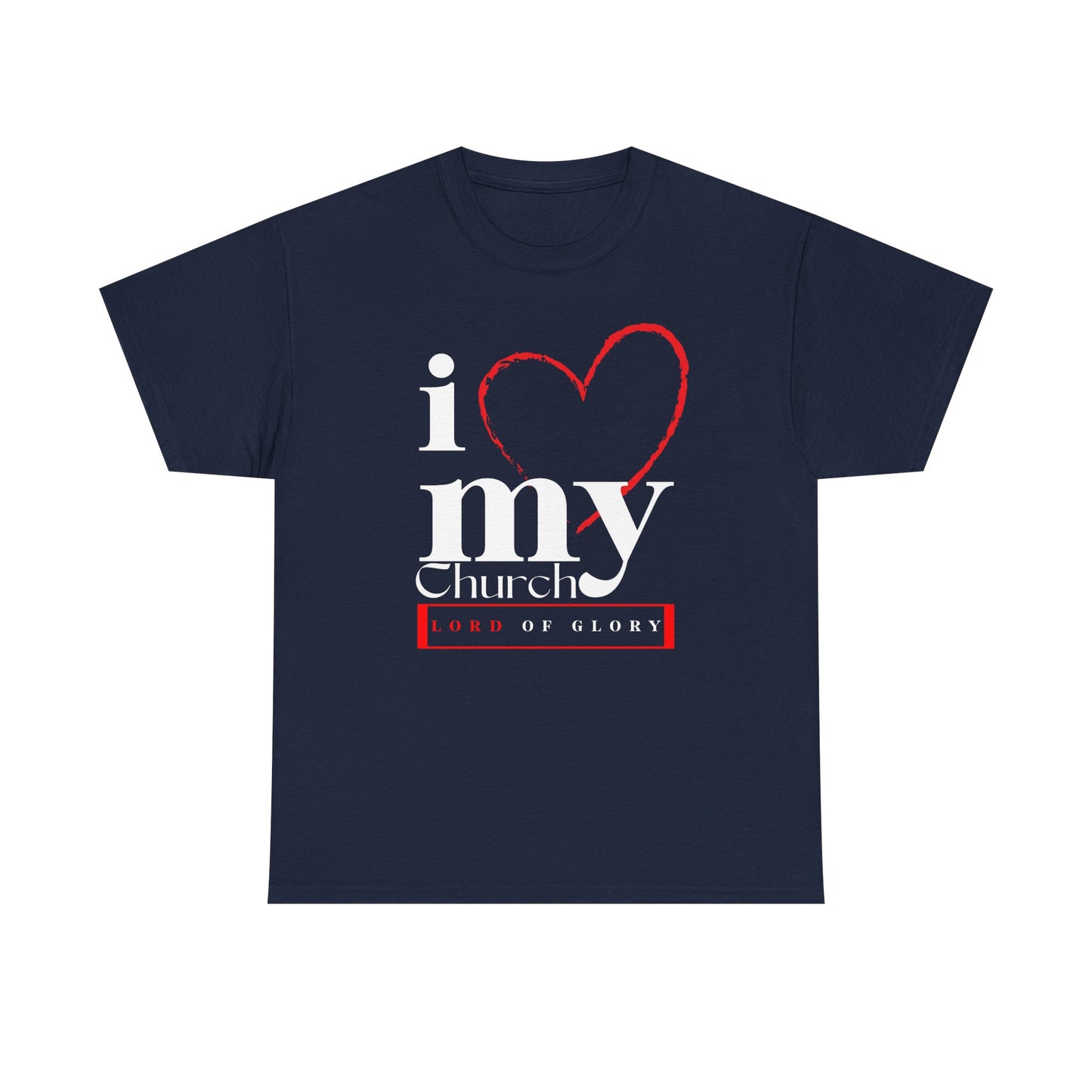 LOG I Love My Church Unisex Tee, Faith-based T-Shirt, Religious Apparel, Gift for Churchgoers, Casual Weekend Wear