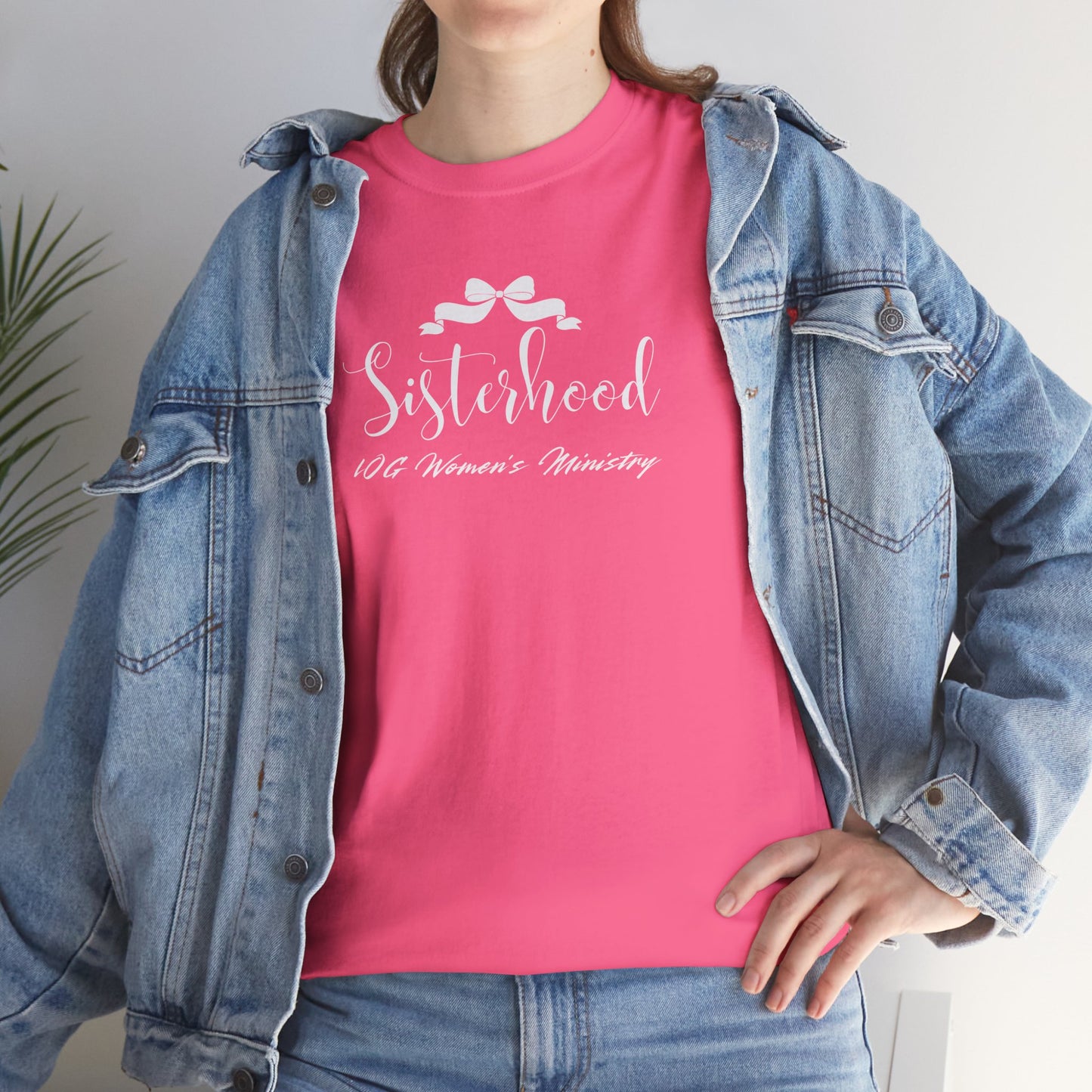 LOG Sisterhood: Unisex Heavy Cotton Tee, Friendship Gift, Cozy Summer Top, Casual Wear, Perfect for Family Celebrations,