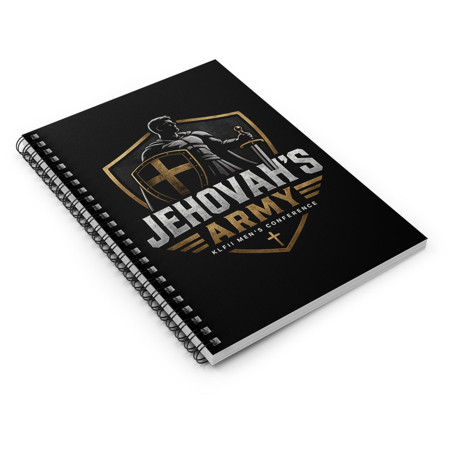 Jehovah's Army Spiral Notebook — Men's Conference Christian Journal